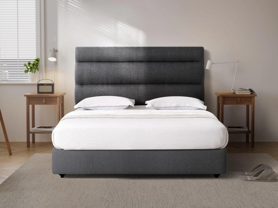 Khandallah headboard in Grey, styled bedroom.
