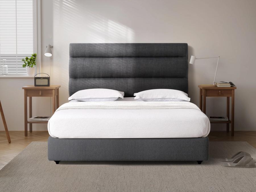 Khandallah headboard in Grey, styled bedroom.