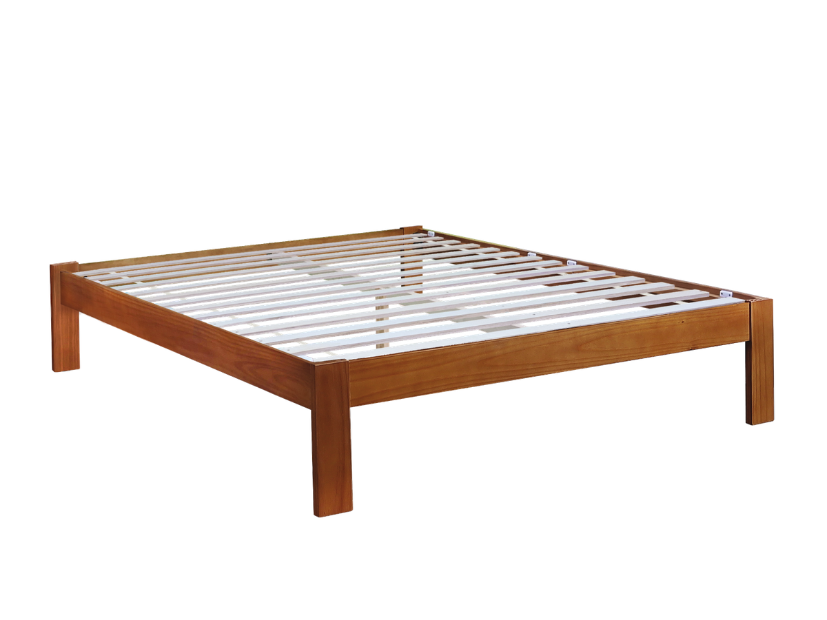 Reefton bed frame, front cutout view.