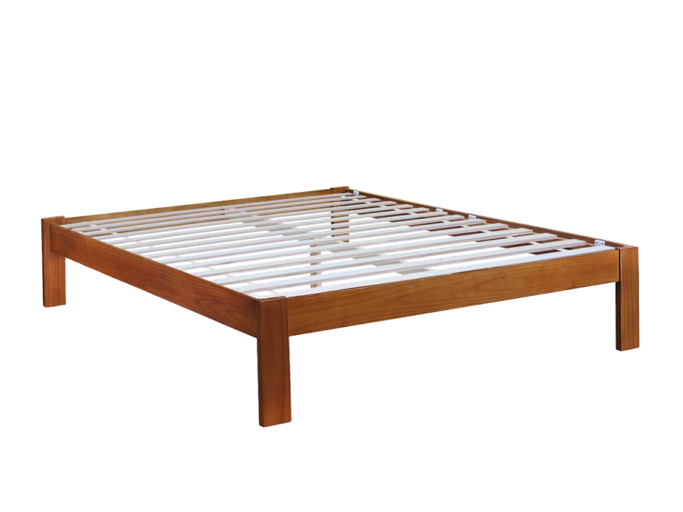 Reefton bed frame, front cutout view.