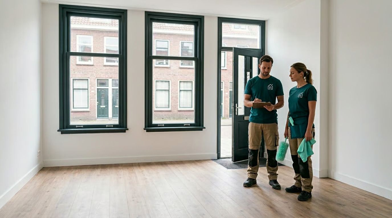 Ontruimingsteam aan het werk bij spoedklus