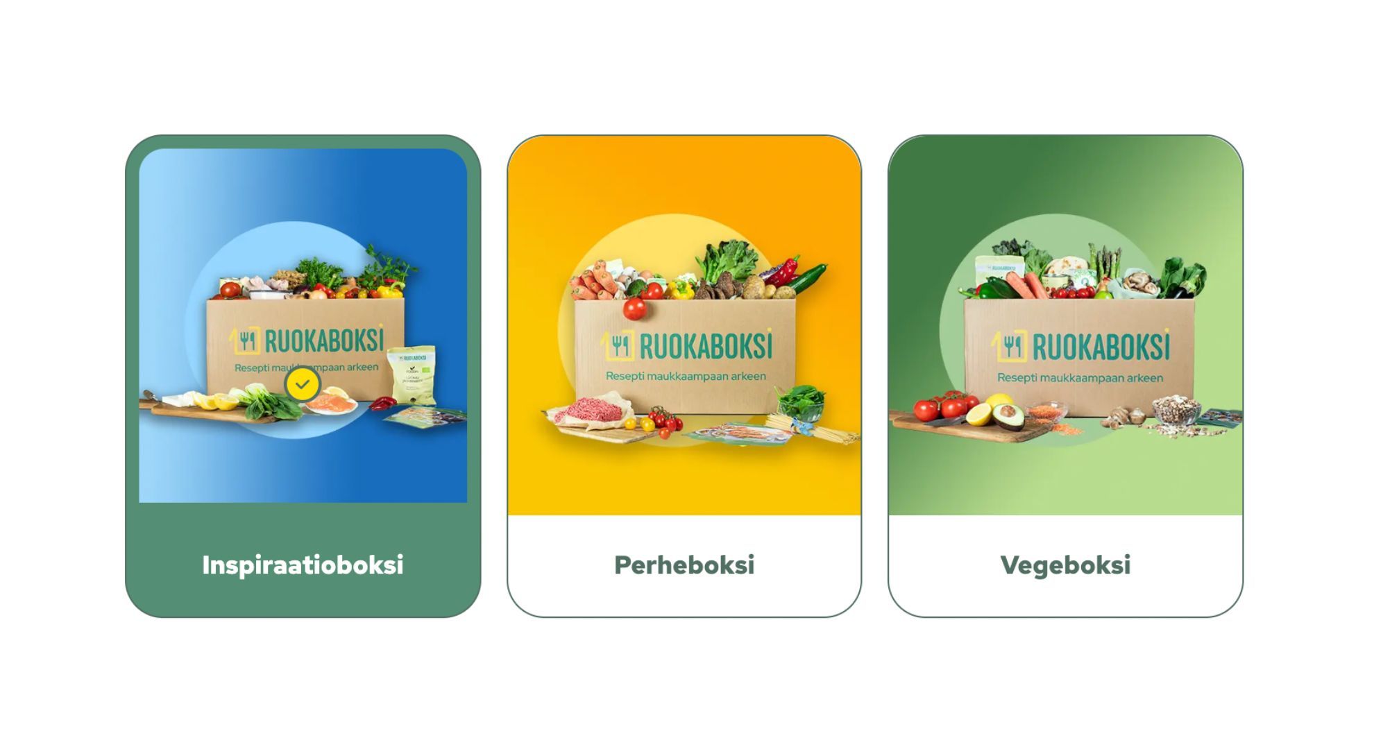 Inspiraatioboksi, perheboksi, vegeboksi