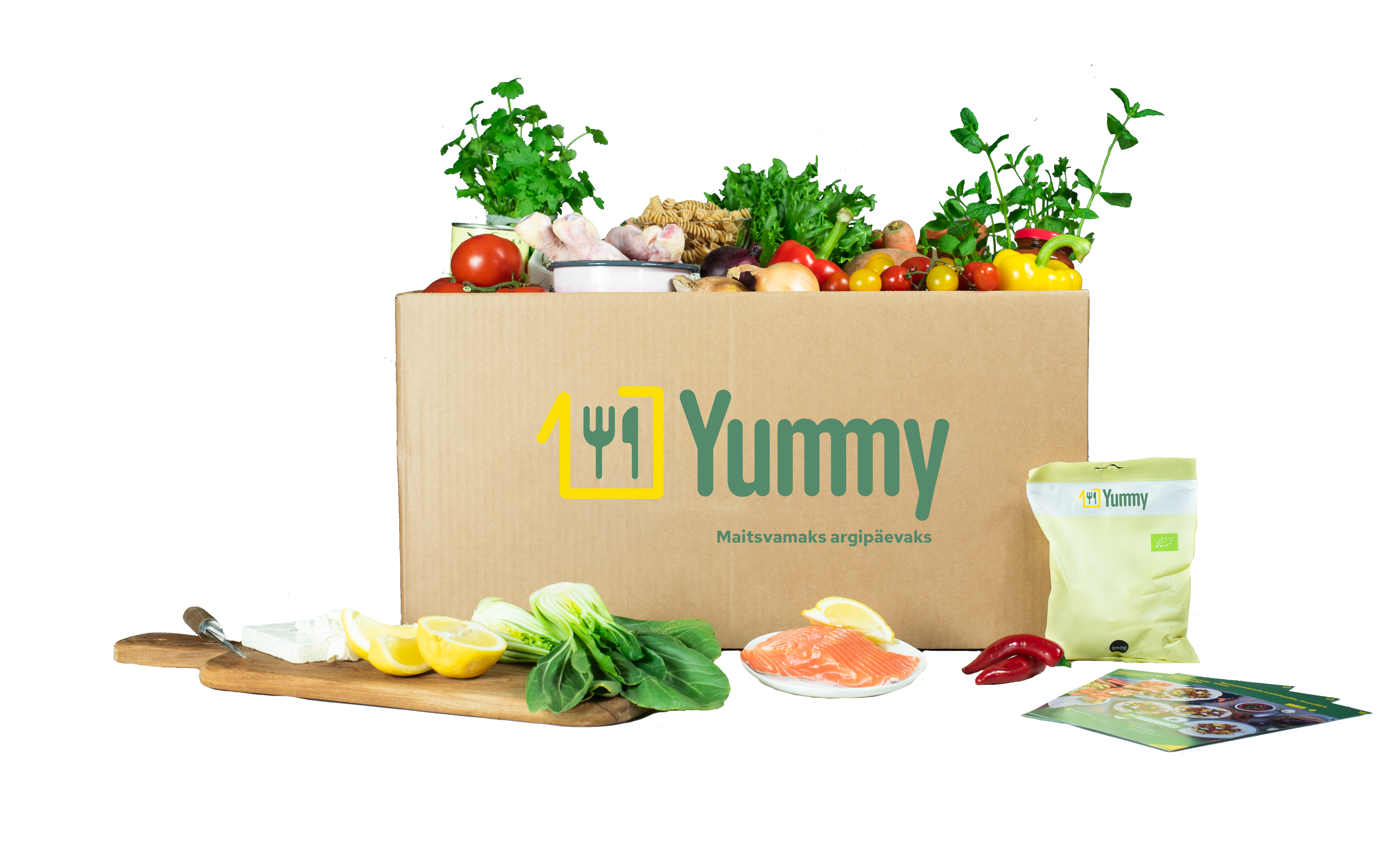 A box full of food