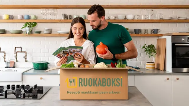 Kaksi henkiöä avaamassa laatikkoa