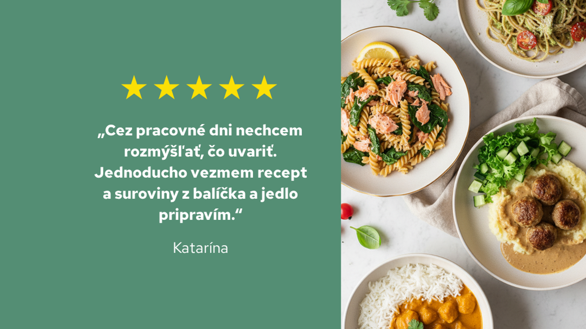 Hodnotenie zákazníčky Kataríny – 5 hviezdičiek