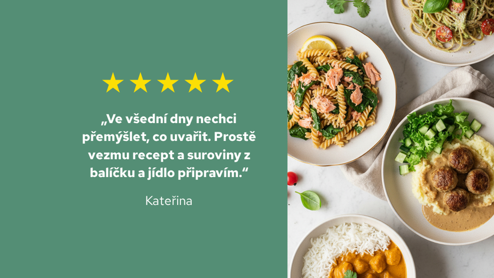 Jídlo a hodnocení od skutečné zákaznice