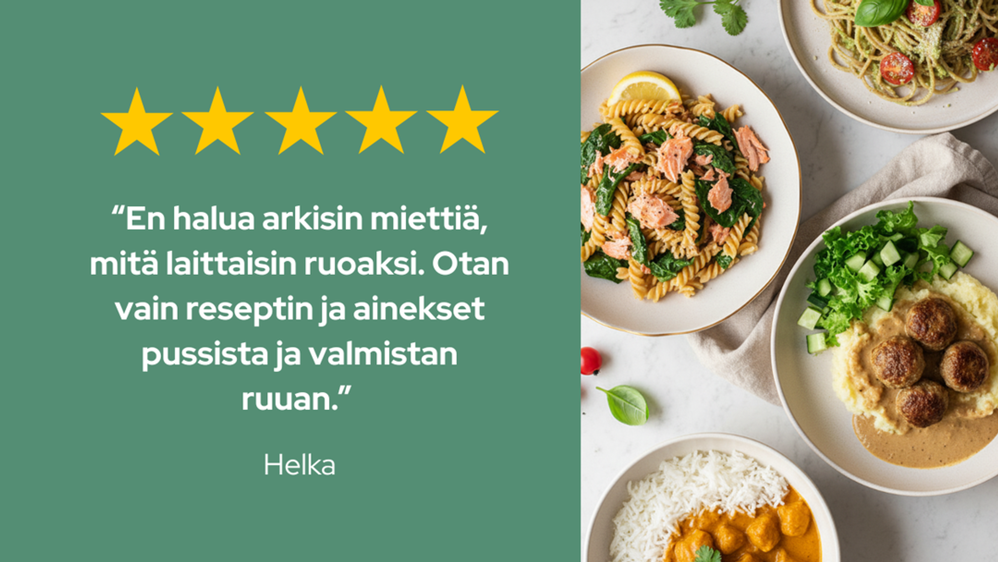 Image of food and a rating from an actual customer