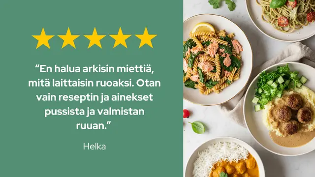 Image of food and a rating from an actual customer