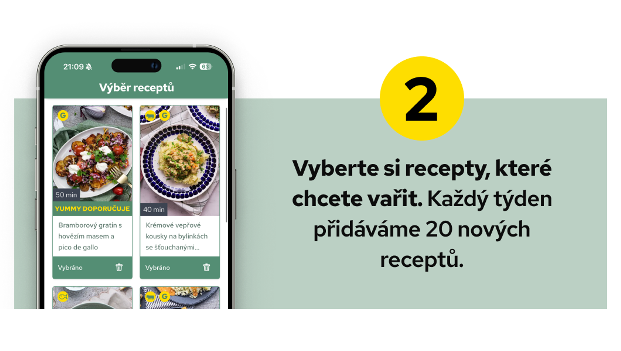 Vyberte si velikost boxu a počet receptů