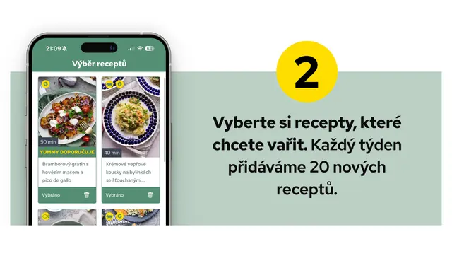Vyberte si velikost boxu a počet receptů