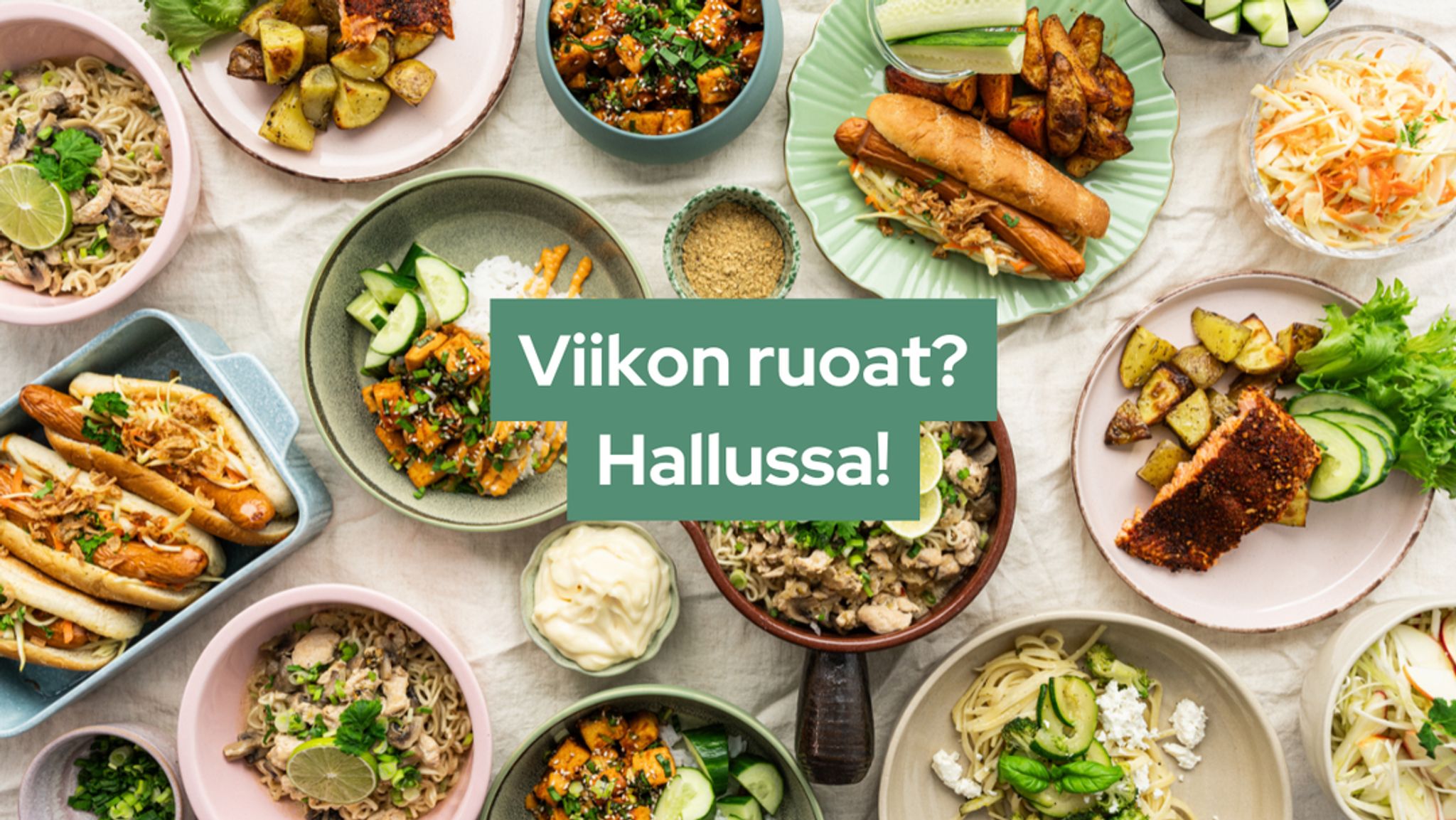 Ruokaboksin valmiita annoksia: helppoa ja monipuolista arkiruokaa kotiovelle