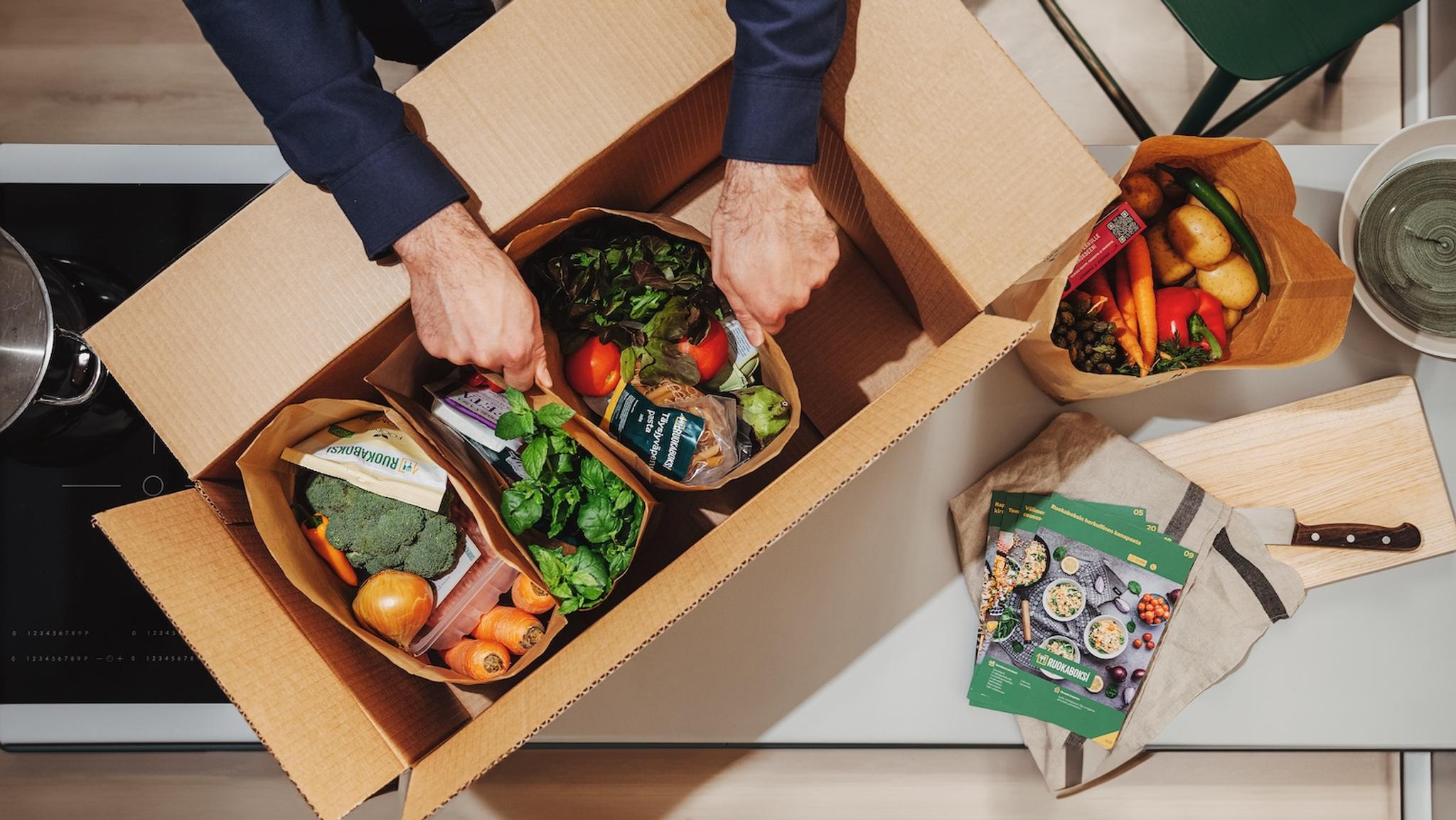 Yummy box full of recipes and ingredients