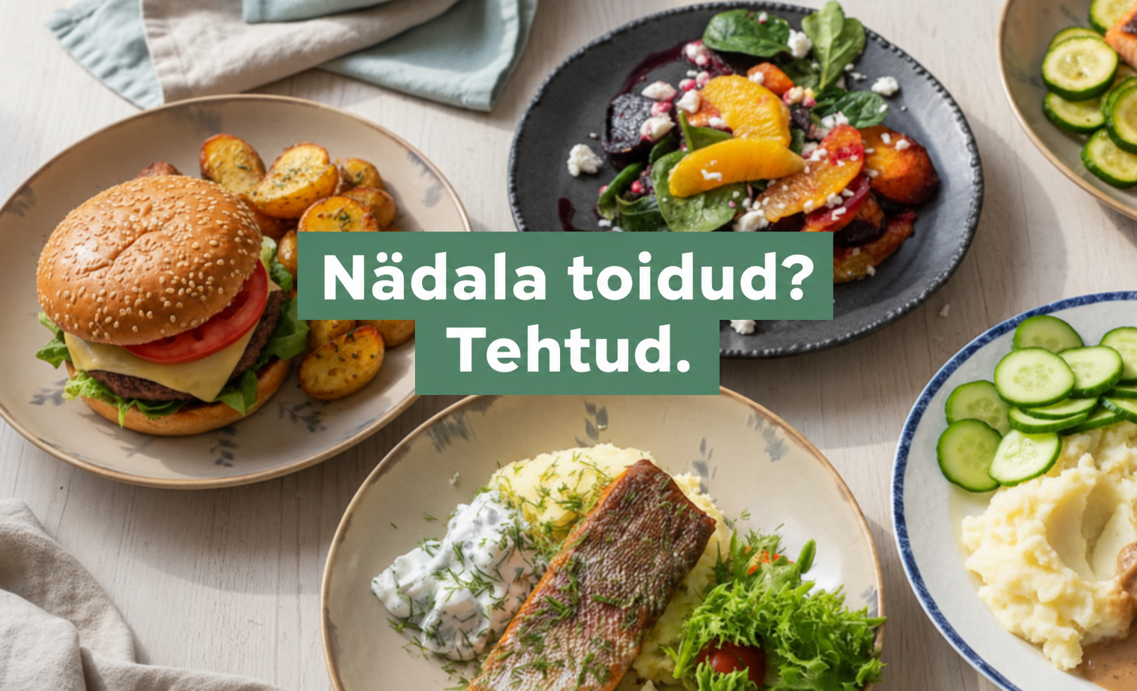 Retseptide ja koostisosadega täidetud Yummy kast