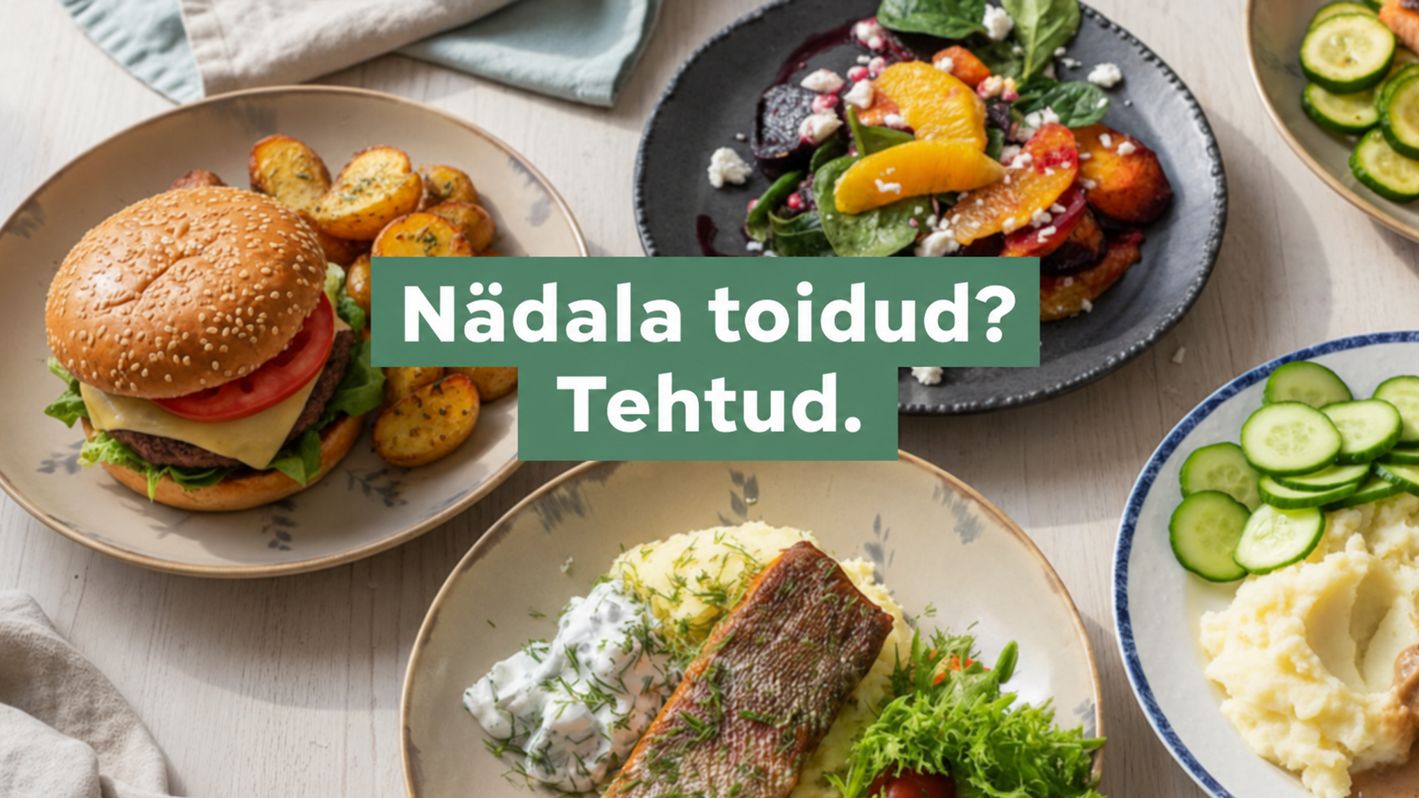 Retseptide ja koostisosadega täidetud Yummy kast