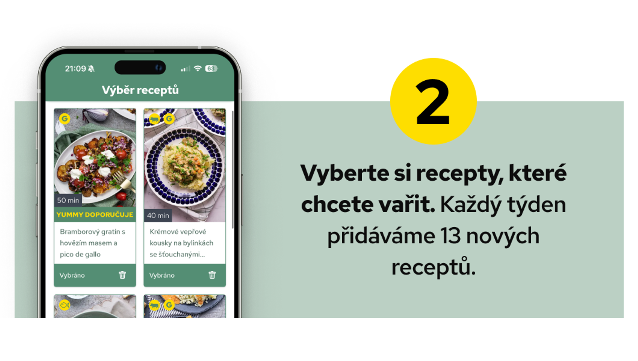 Vyberte si veľkosť boxu a počet receptov
