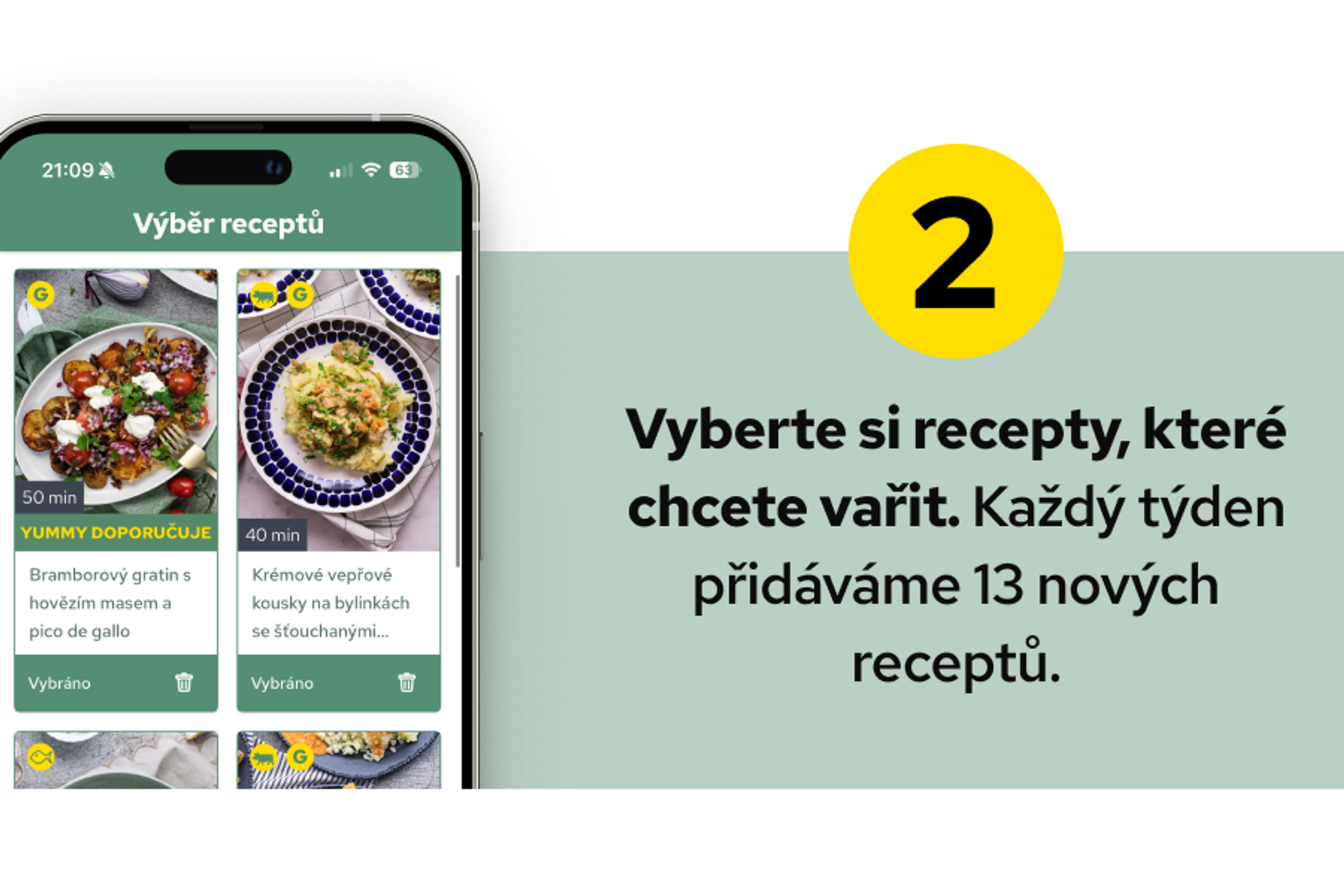 Choose the box size and number of recipes