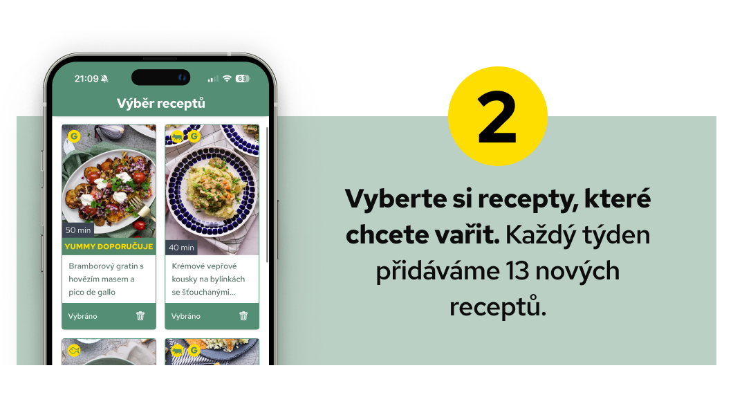 Vyberte si veľkosť boxu a počet receptov