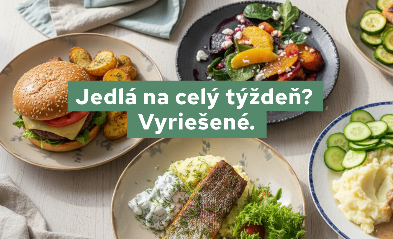 jedlá na celý týždeň