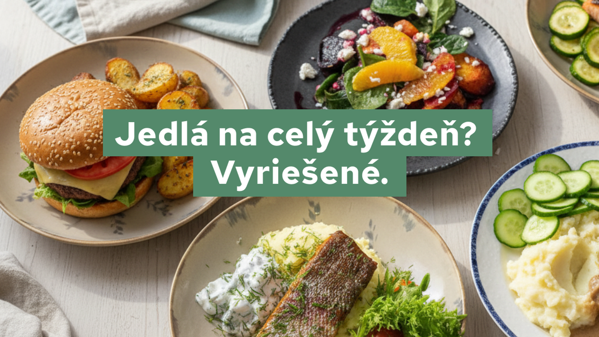 jedlá na celý týždeň
