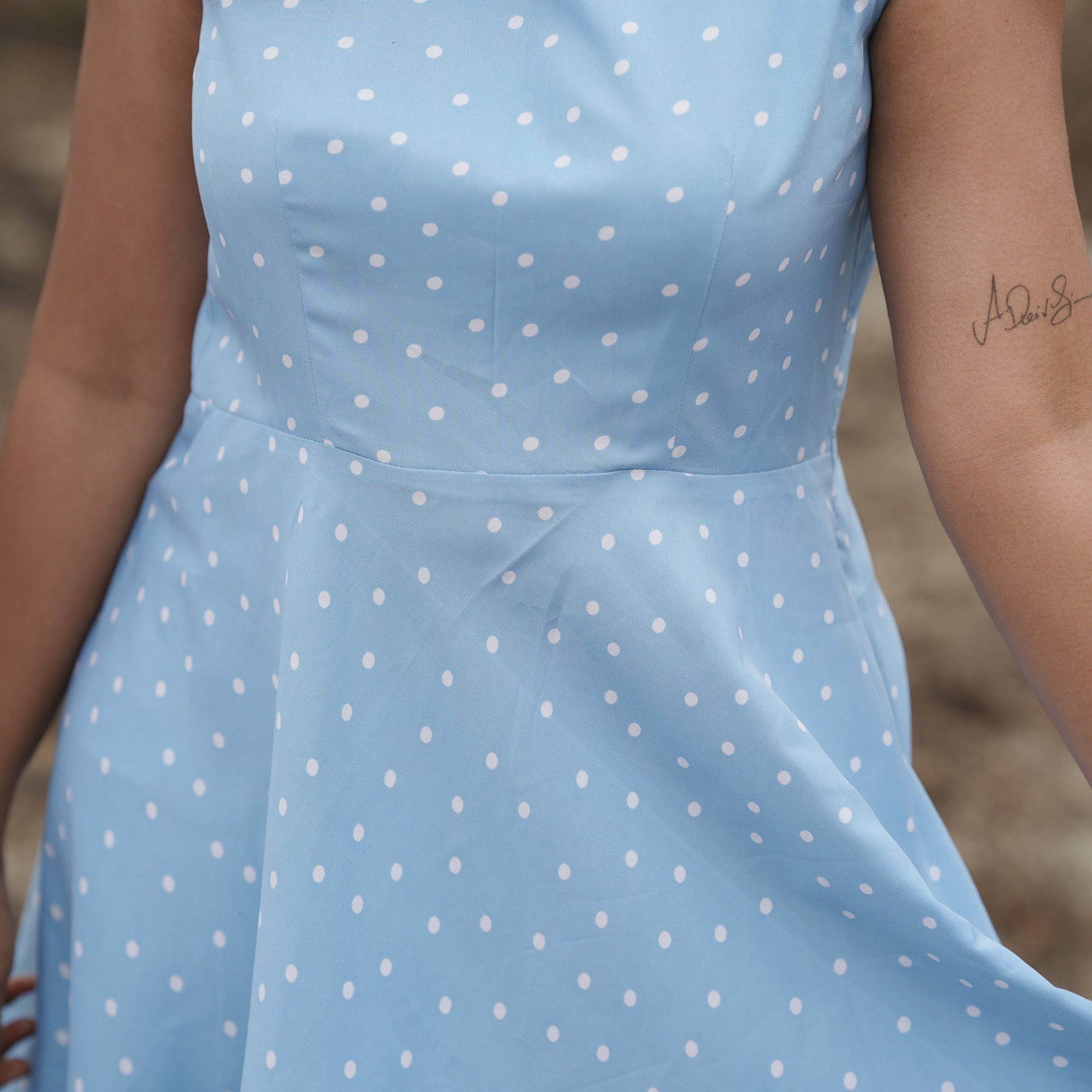 Polka dotted frock