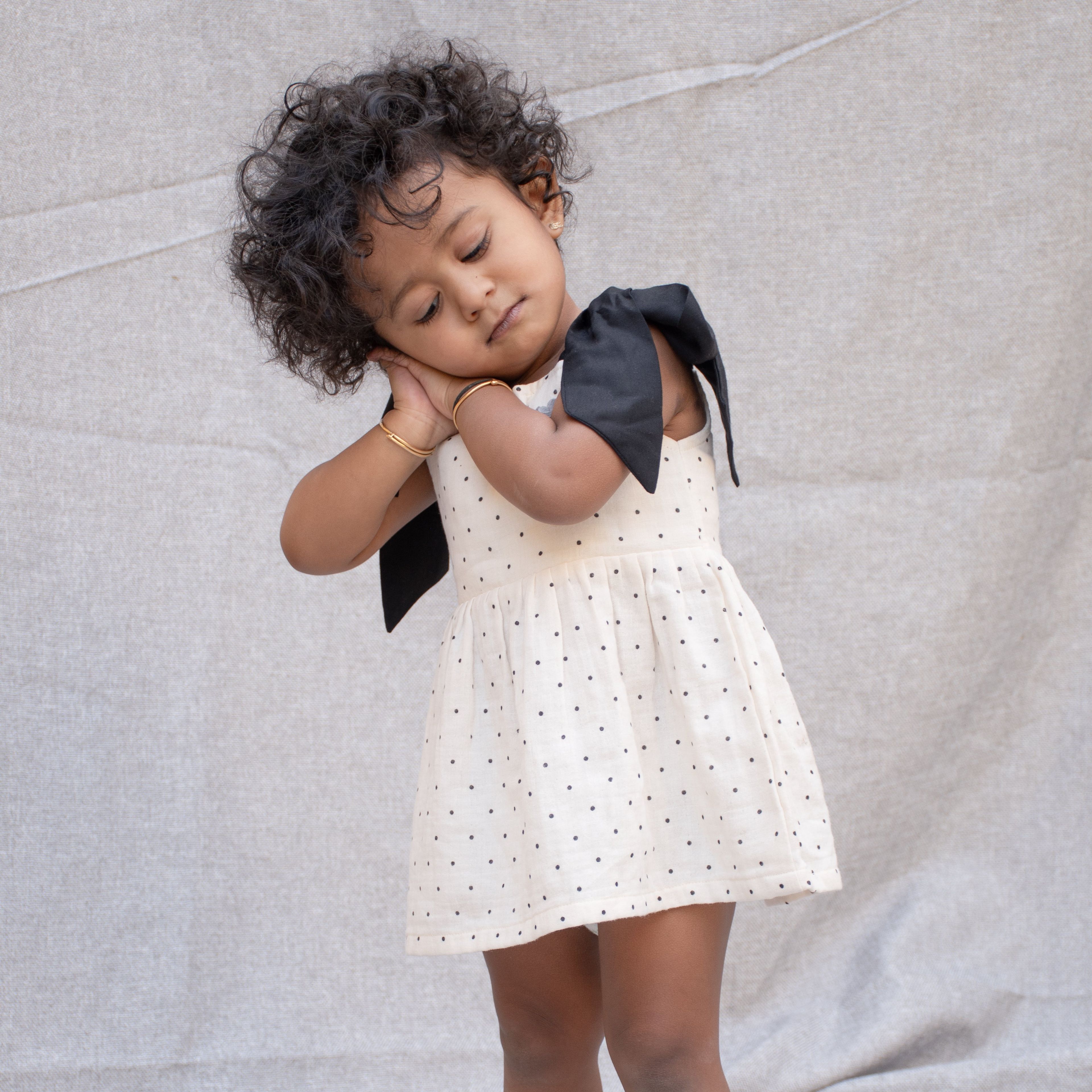 Polka Tying Frock