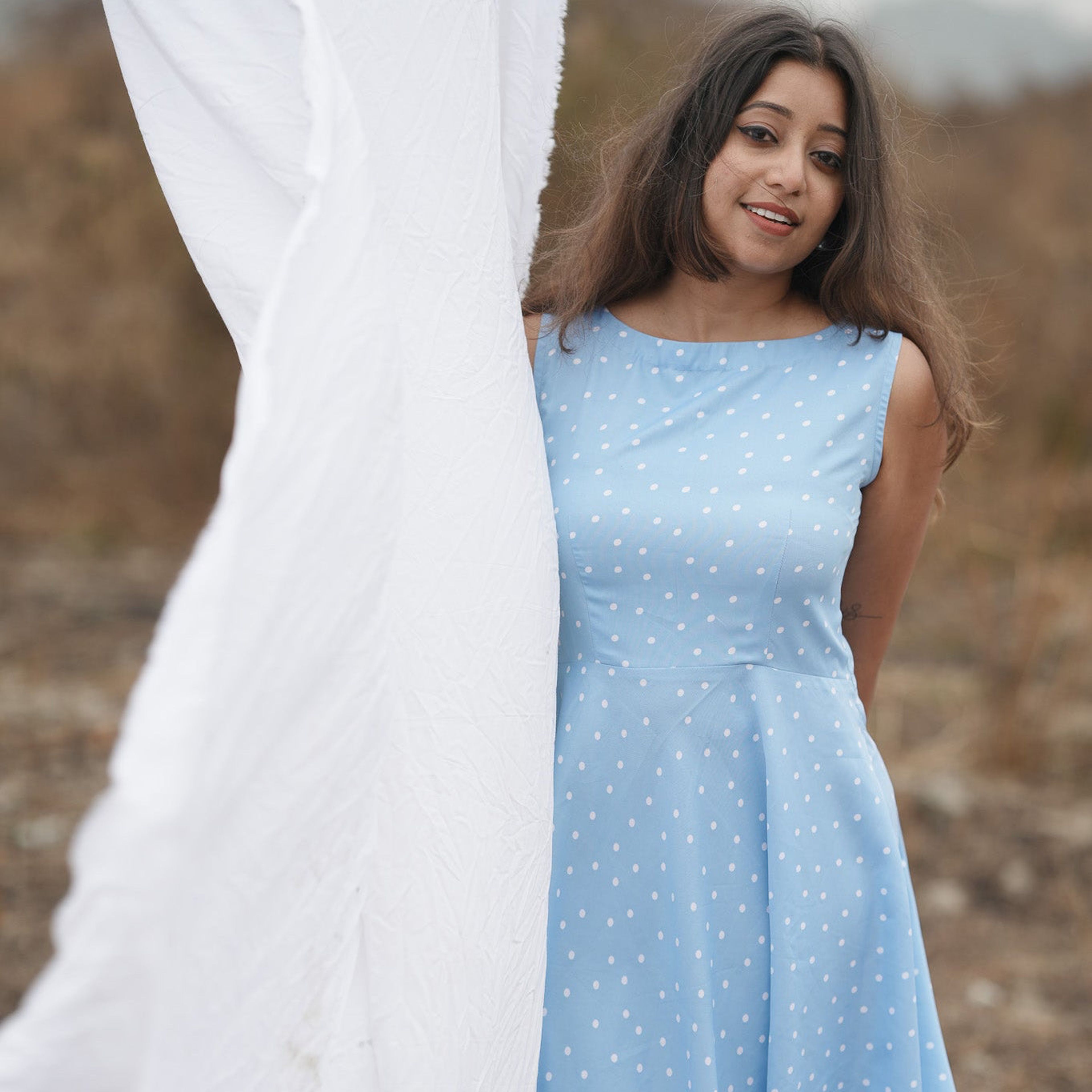 Polka dotted frock