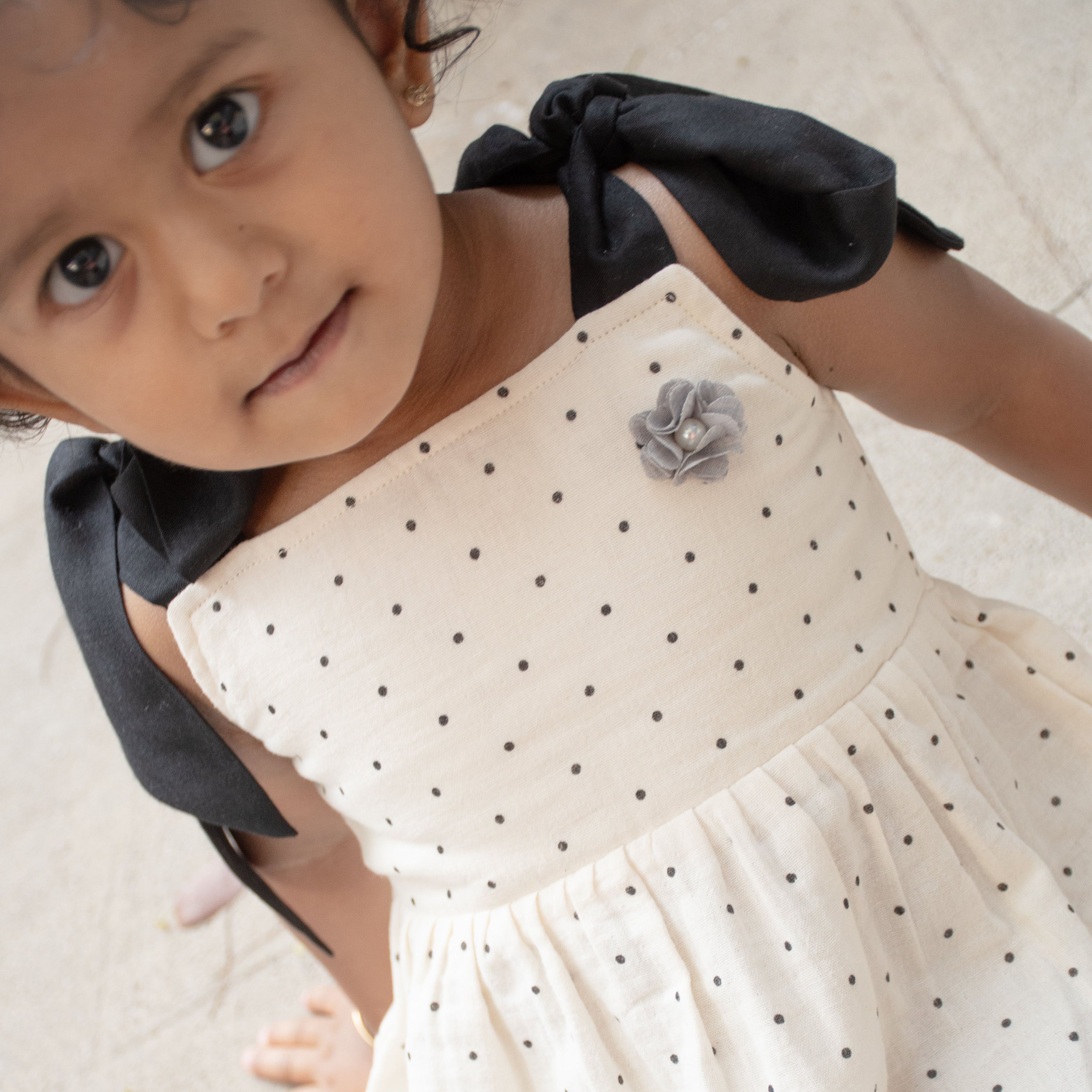 Polka Tying Frock