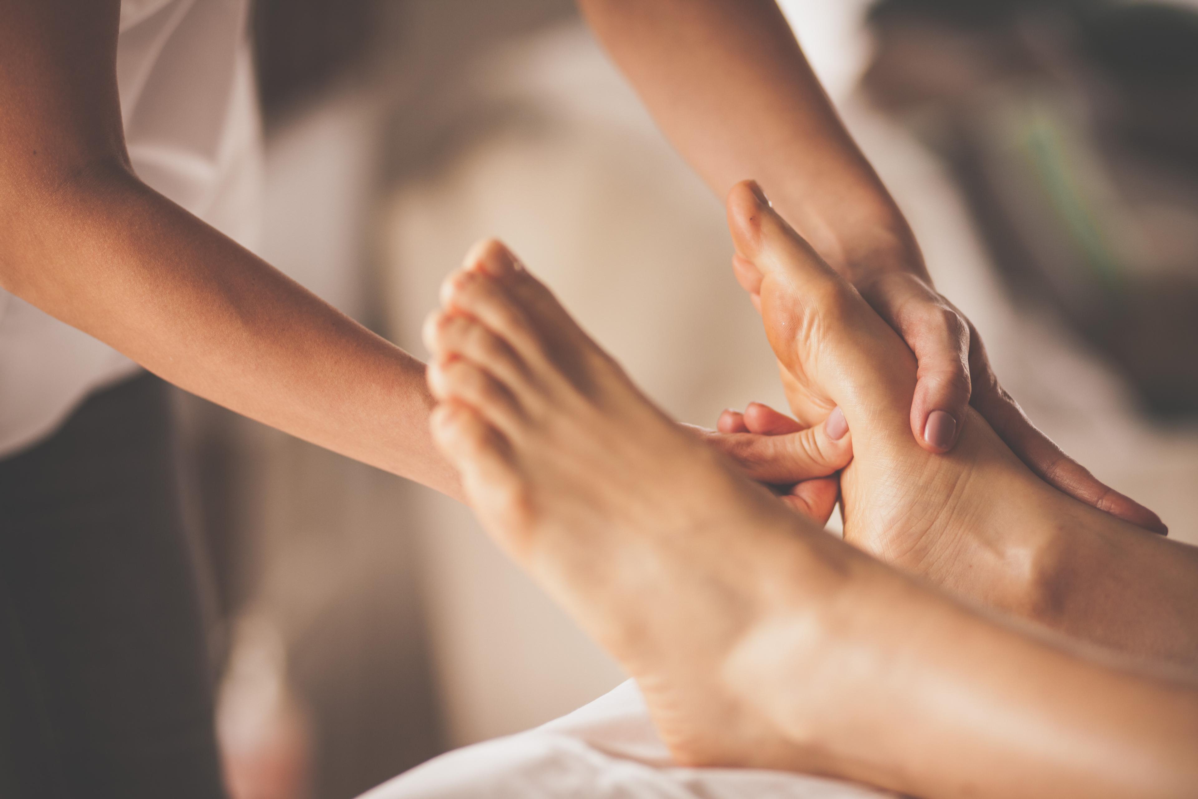 A foot massage