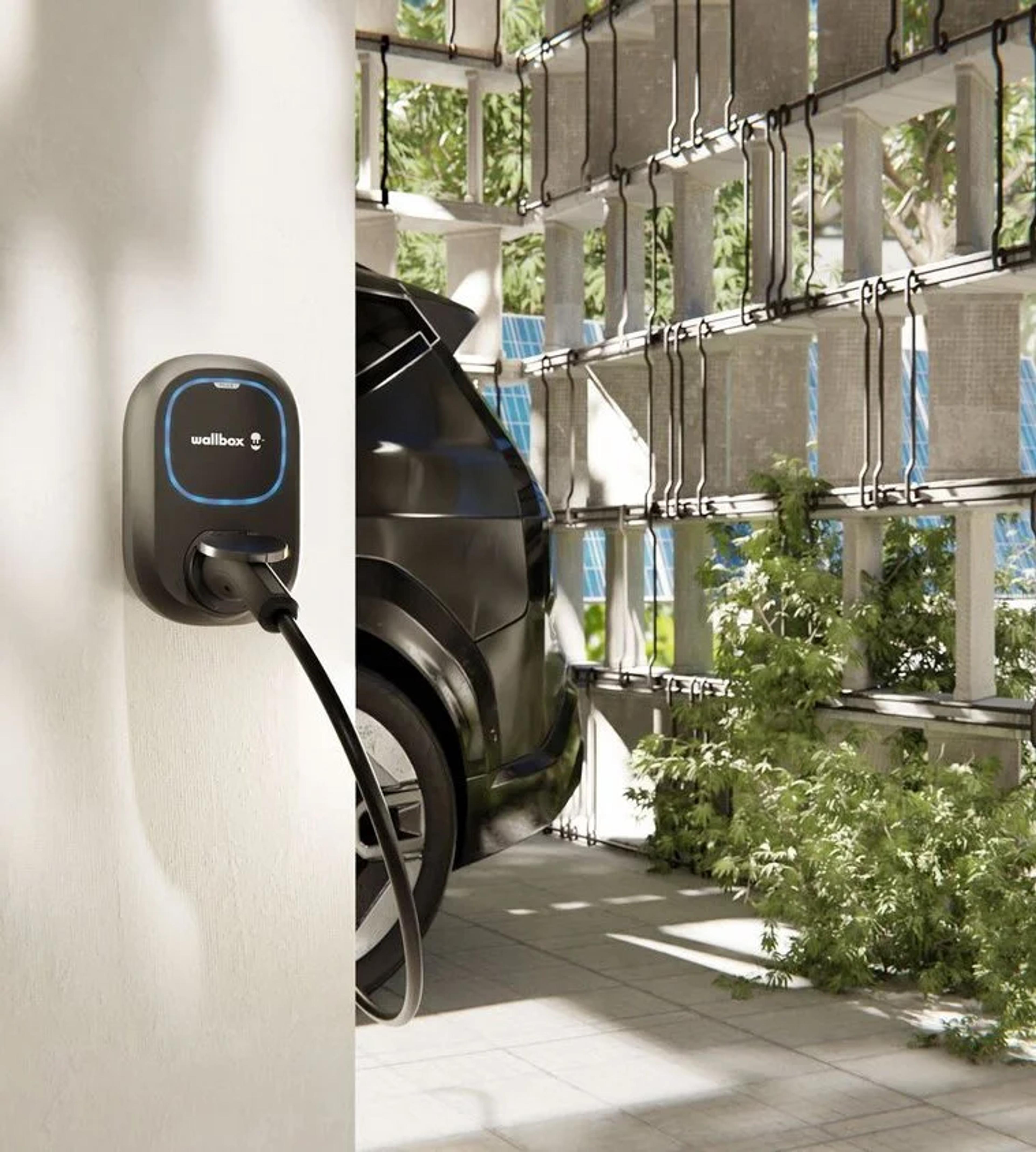 estación de carga doméstica para vehículos eléctricos