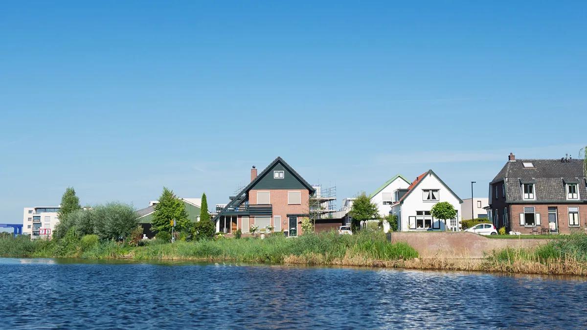 Huisjes in Doetinchem bij het water