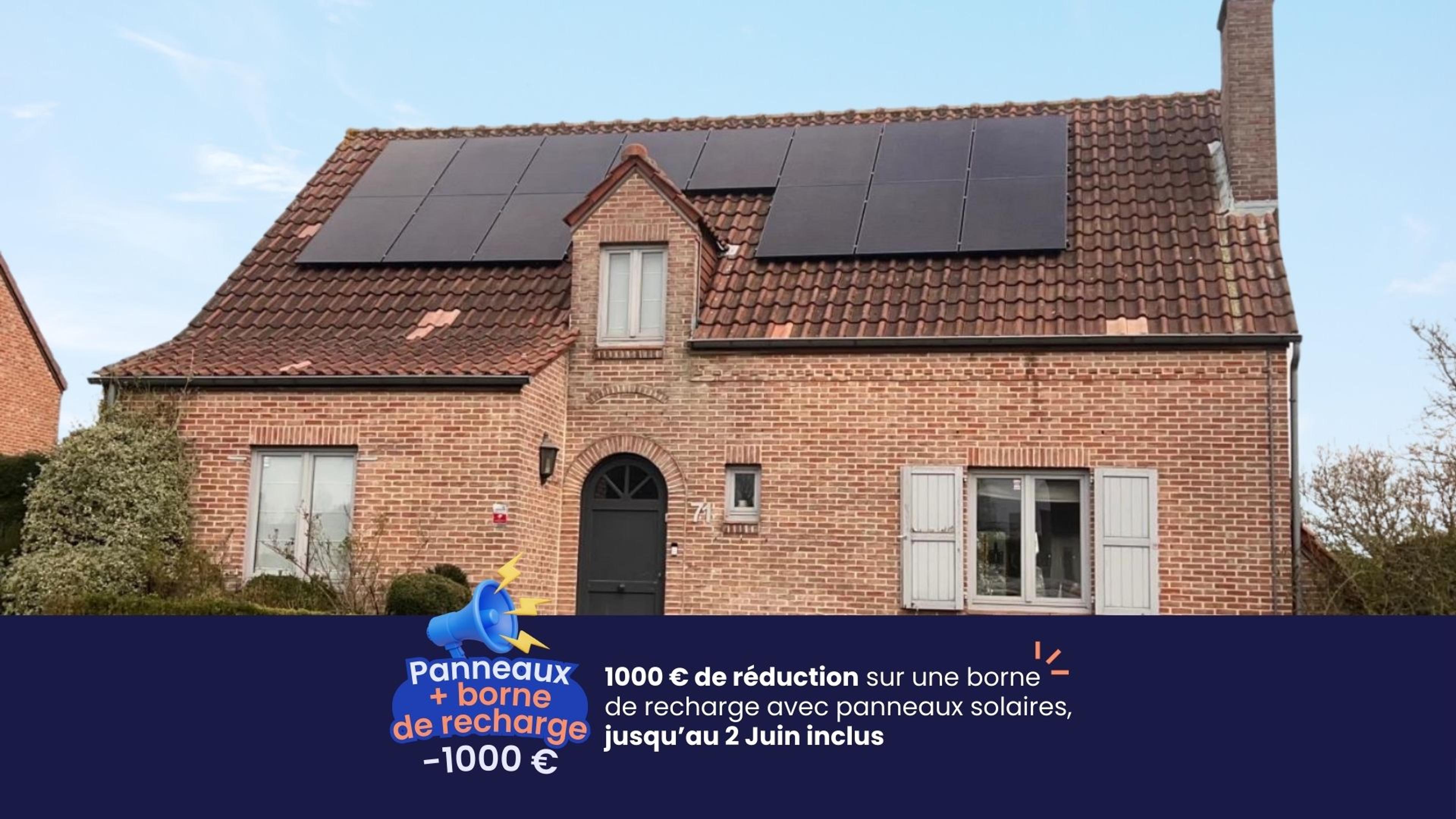 panneaux solaires sur une maison