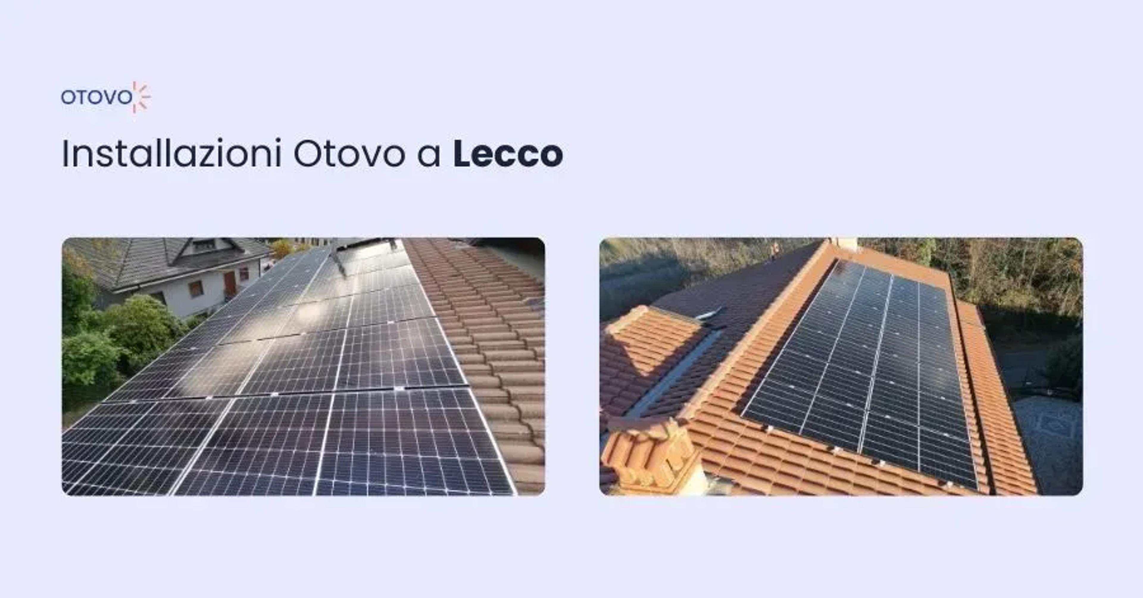 Fotovoltaico Lecco - Installazioni Otovo