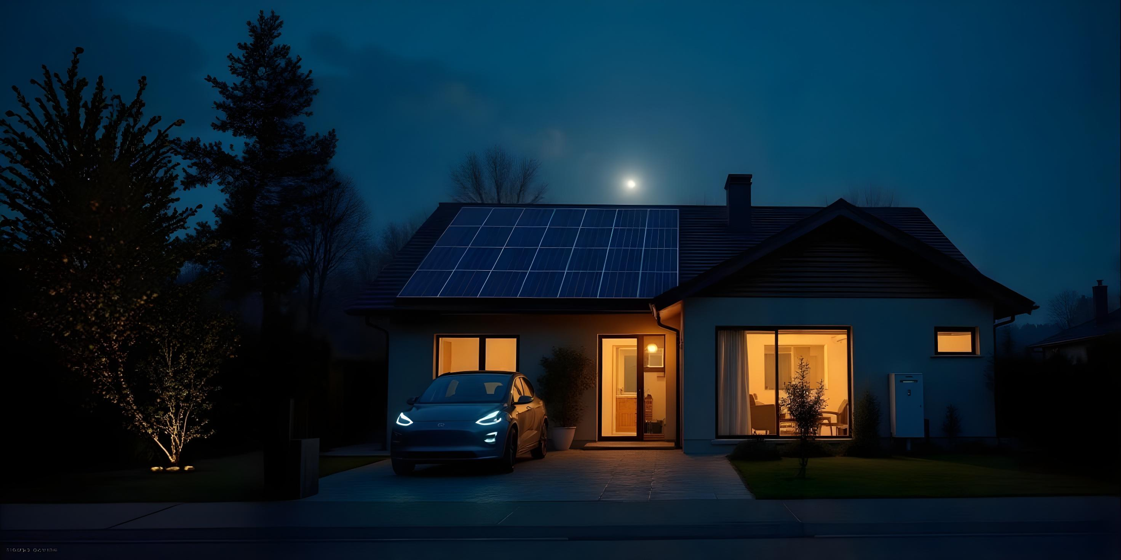 casa con luce nel blackout