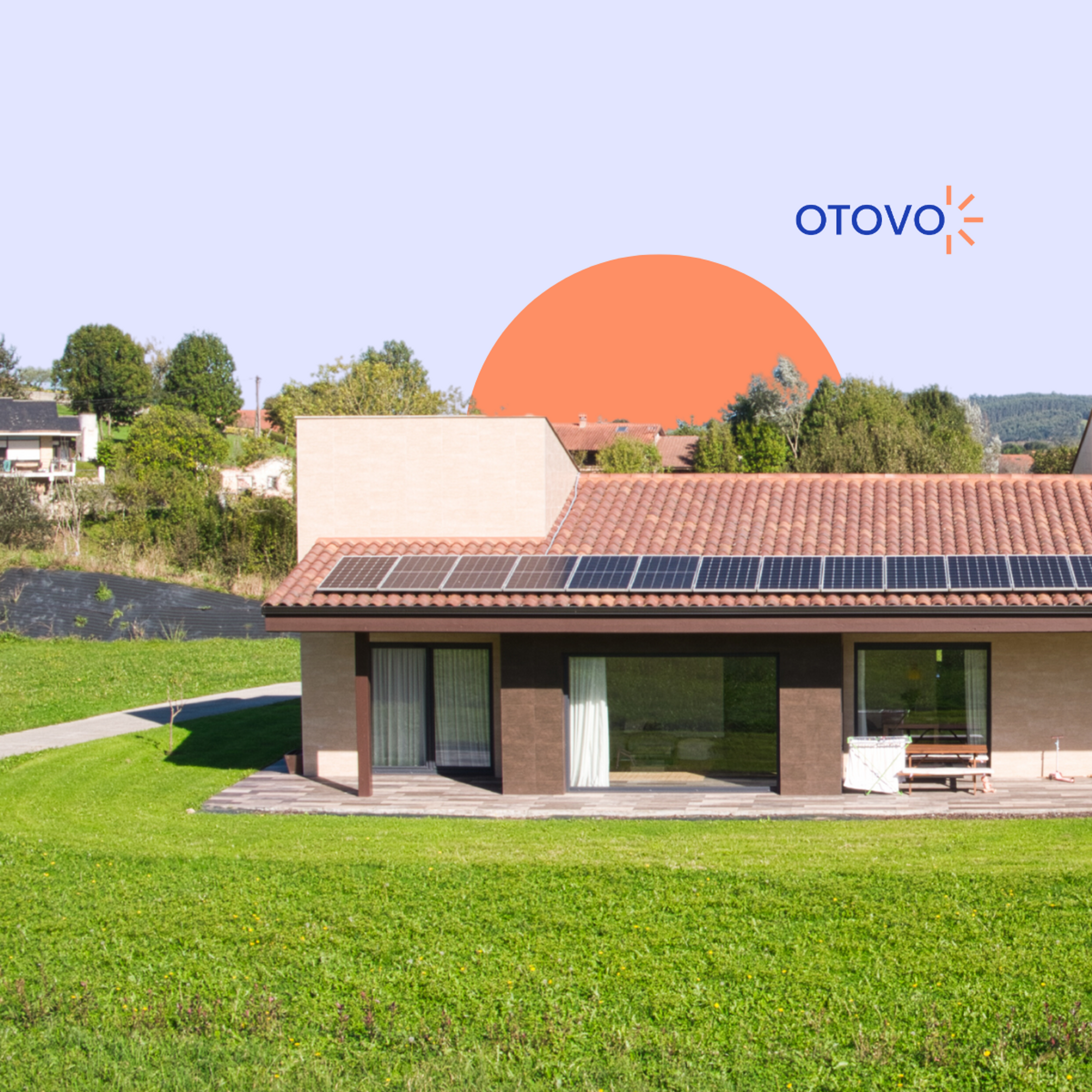 solar panels on roof