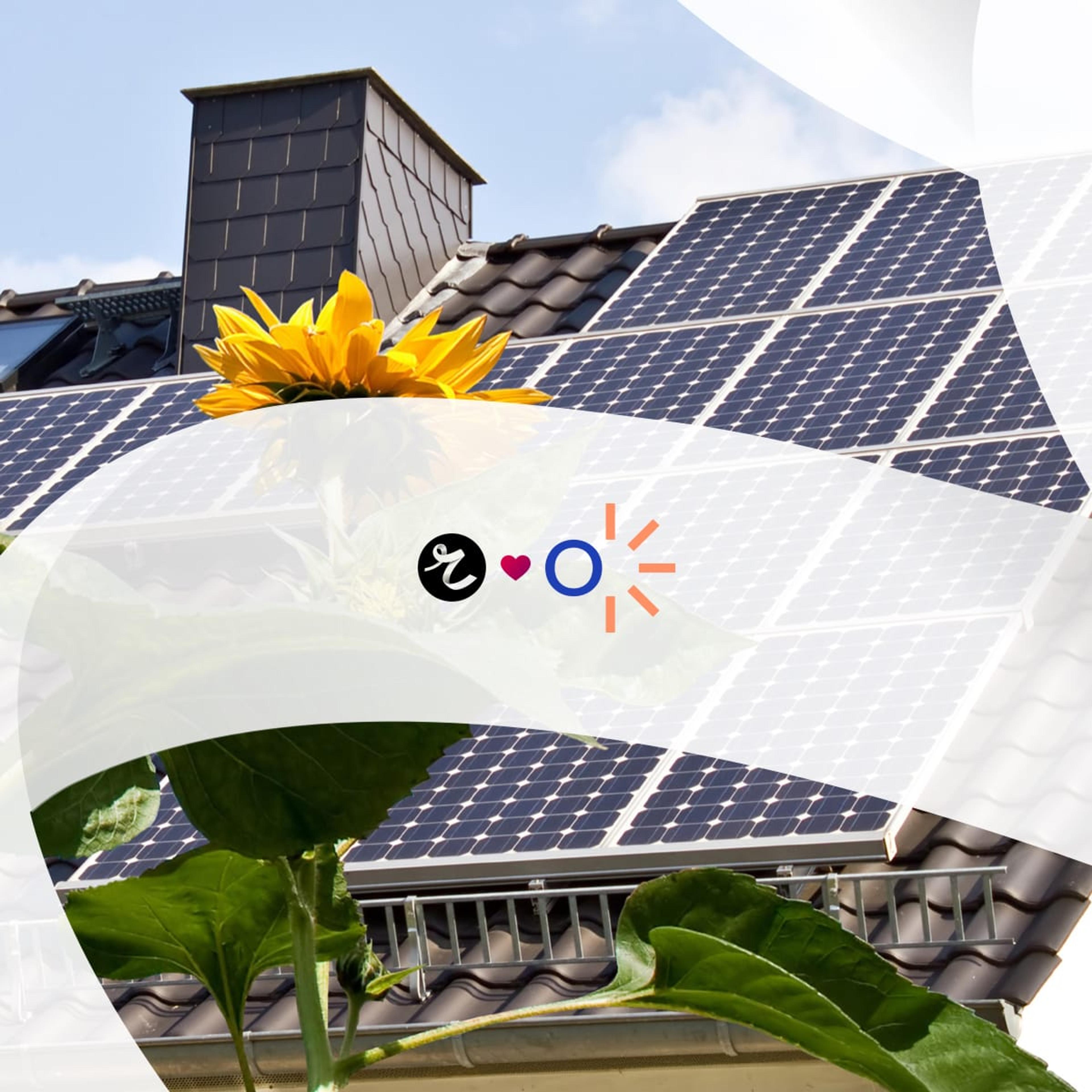 solar panels on roof