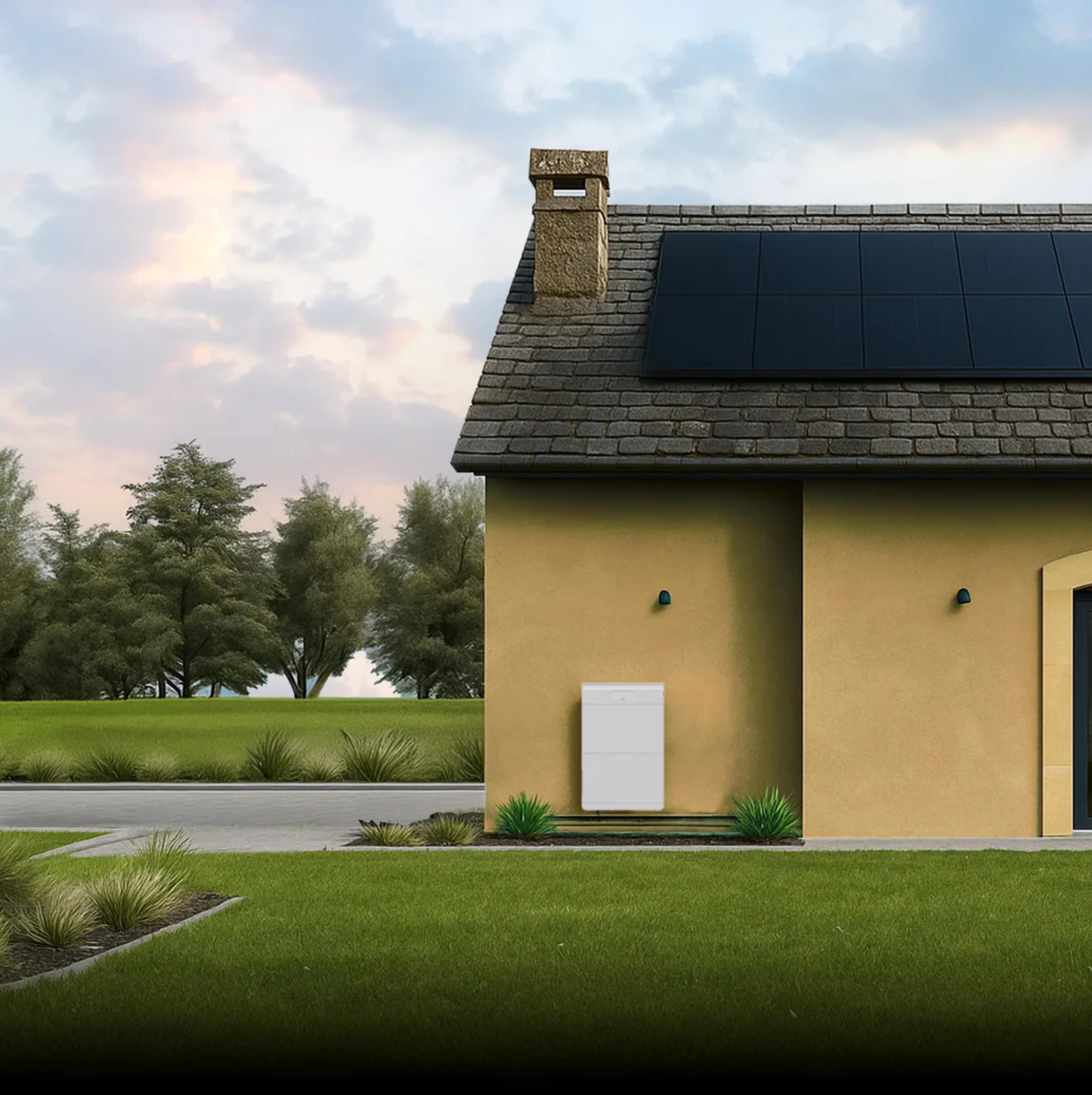 Maison avec photovoltaïque et stockage