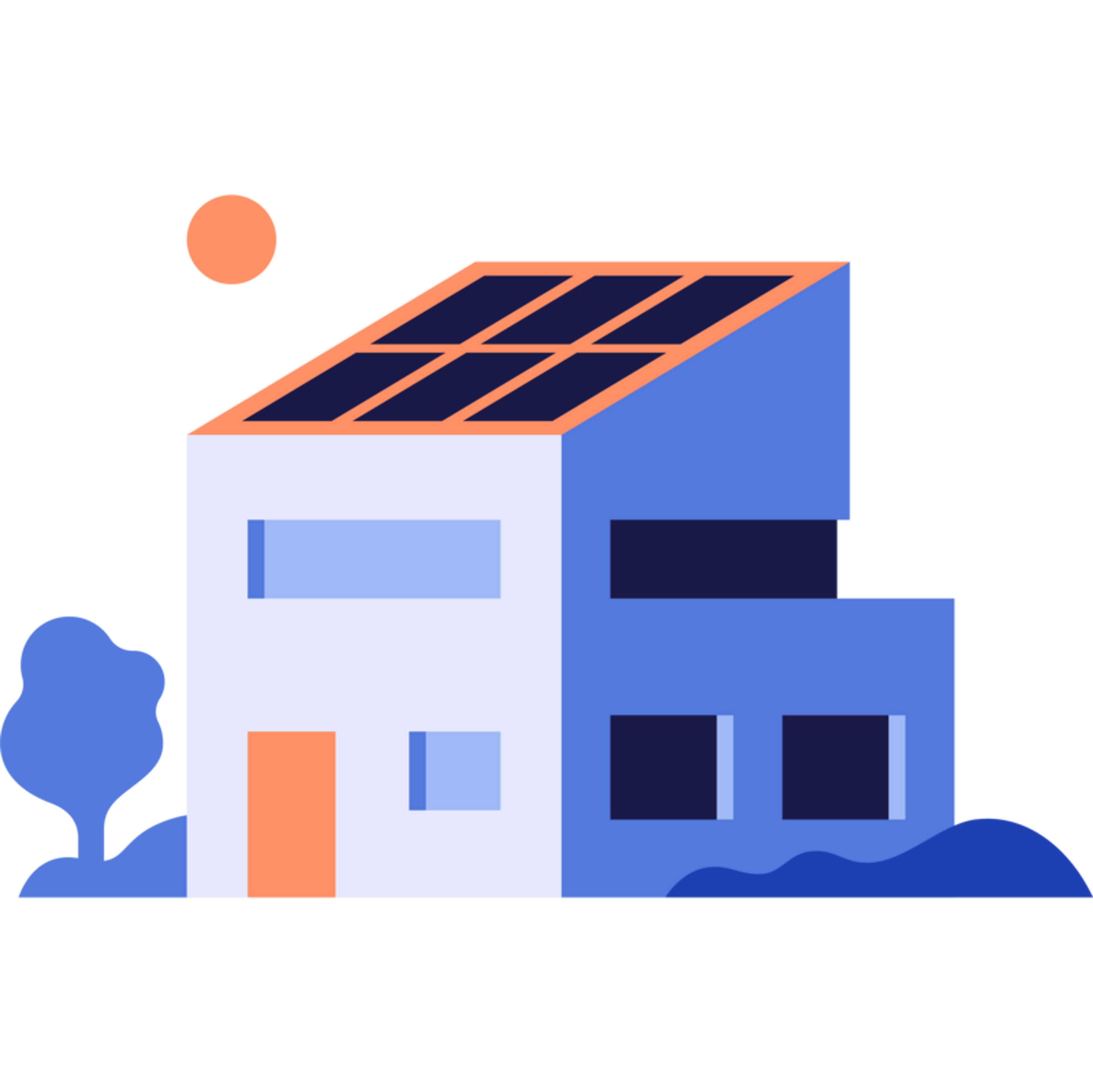 Solar powered house