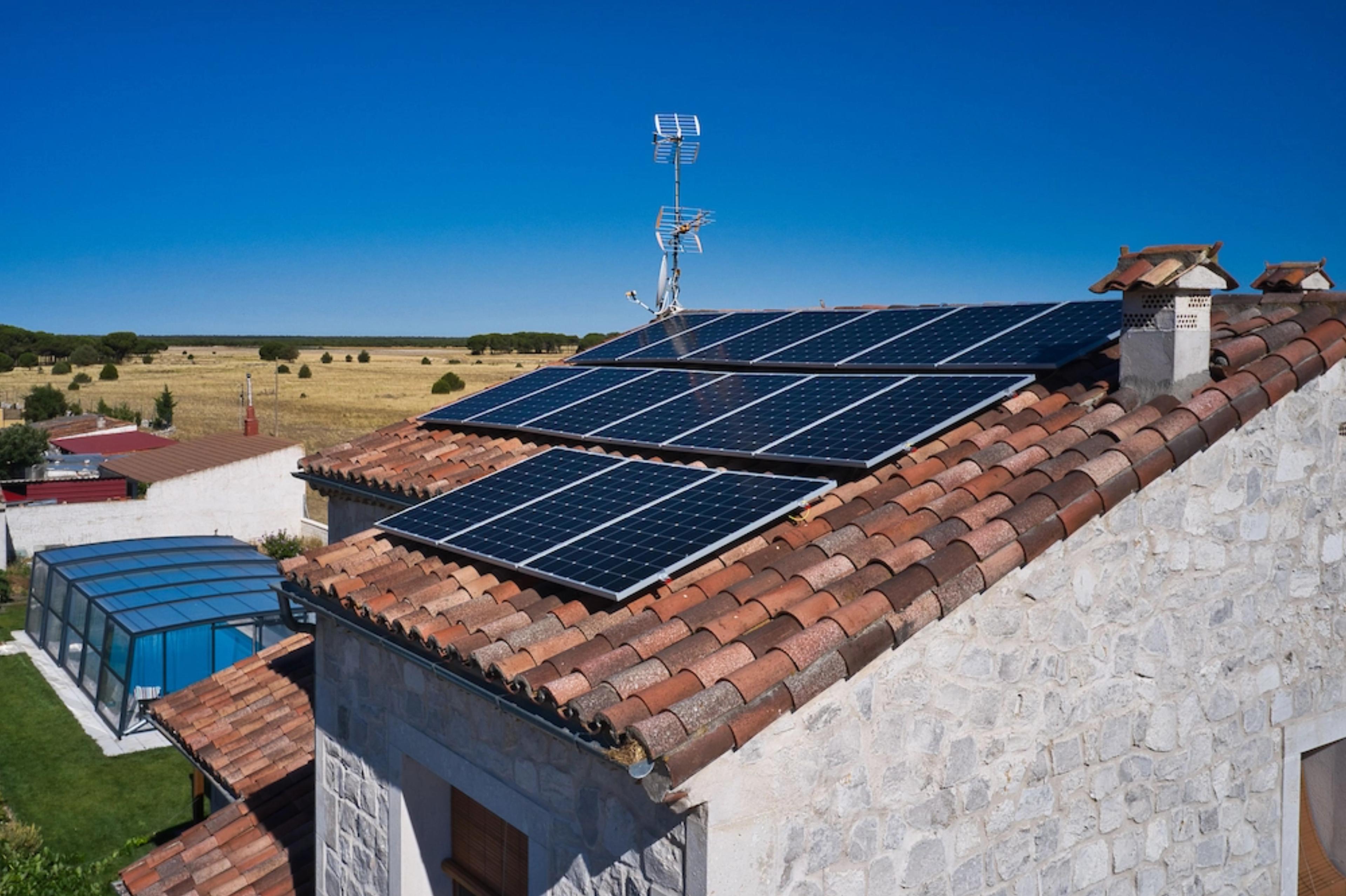 15 paneles solares instalados el junio de 2020