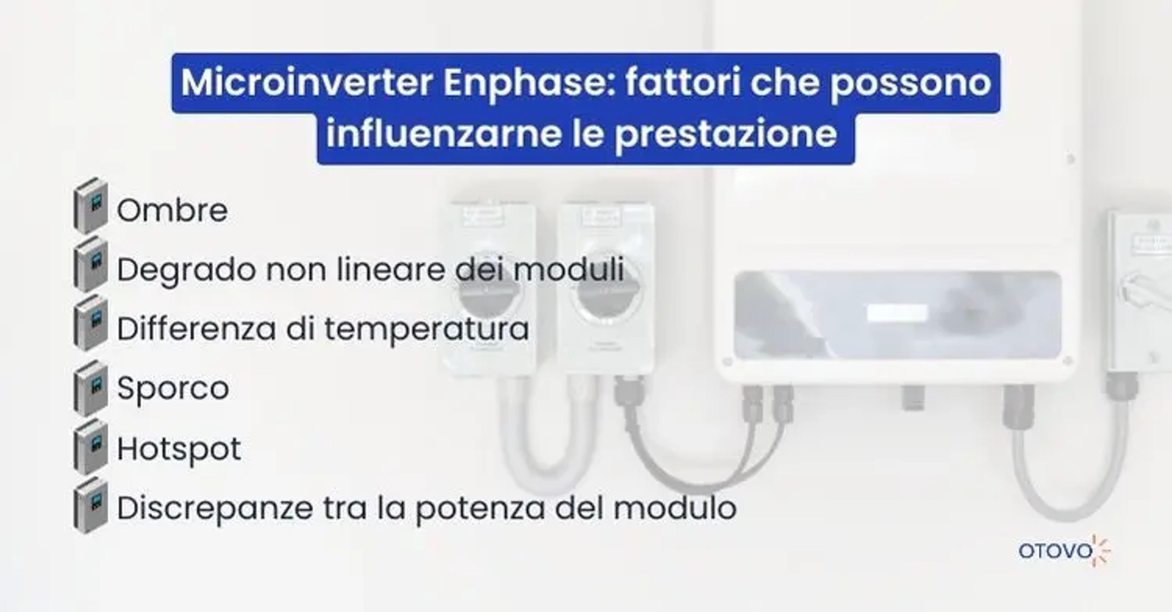 Microinverter - Fattori Influenzanti