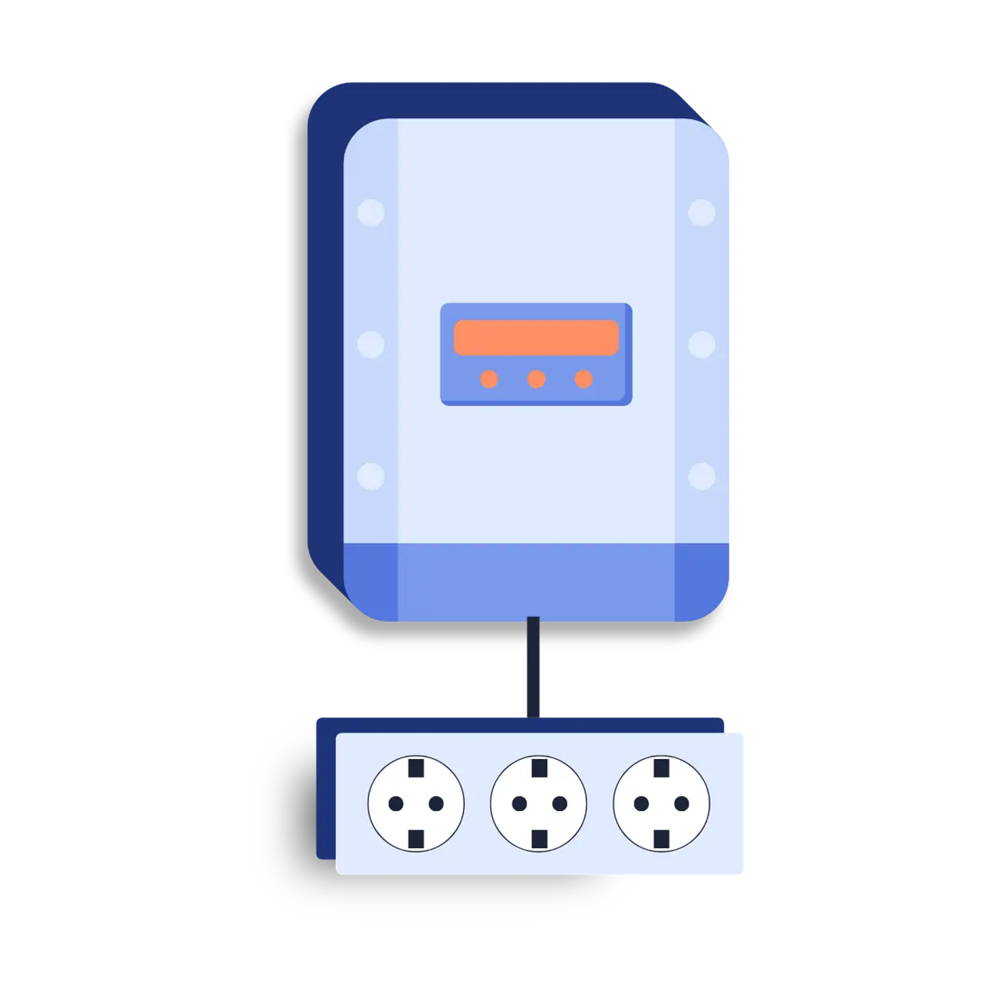Backup Box mit eingebauter Steckdose