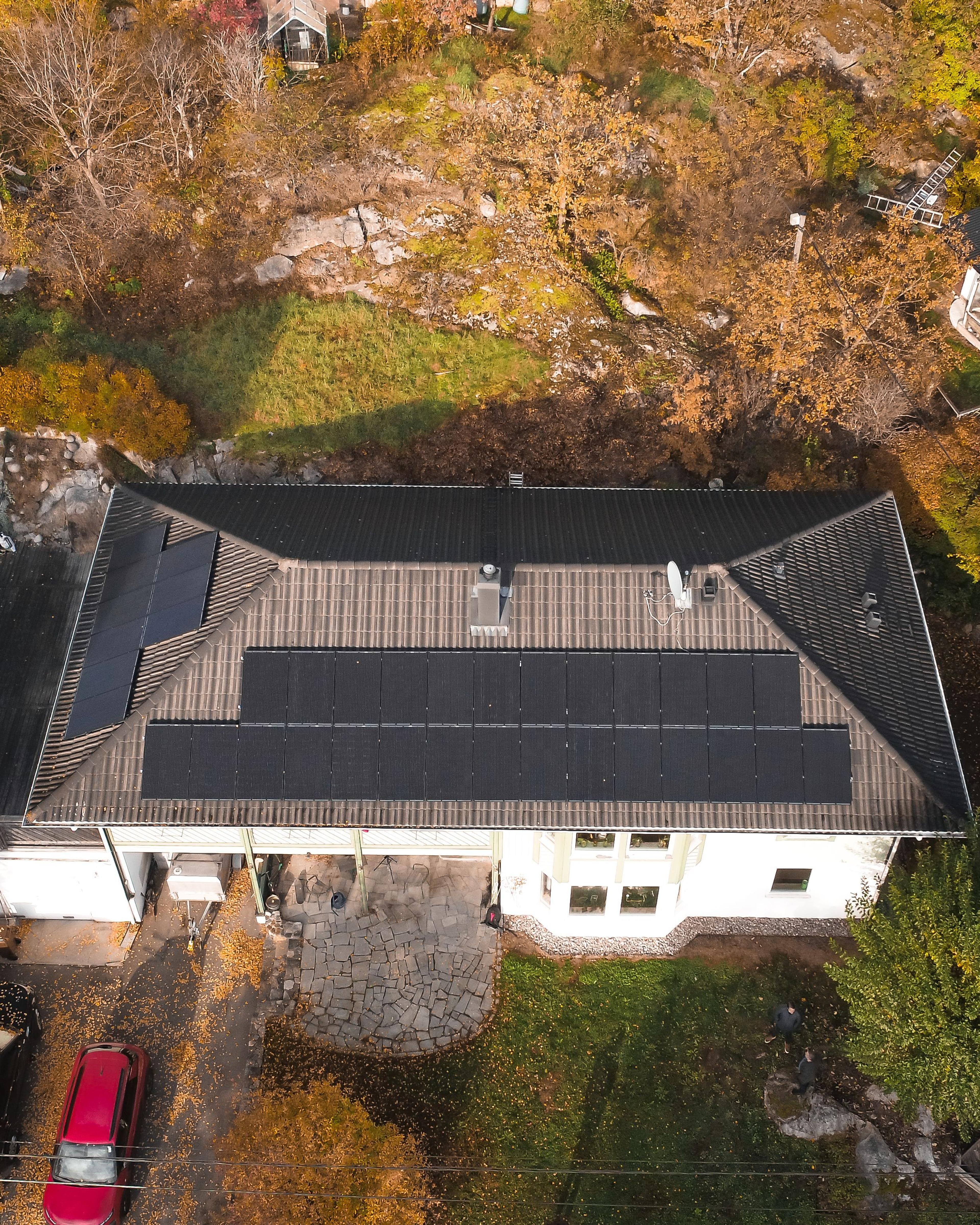 fågelvy över installationen