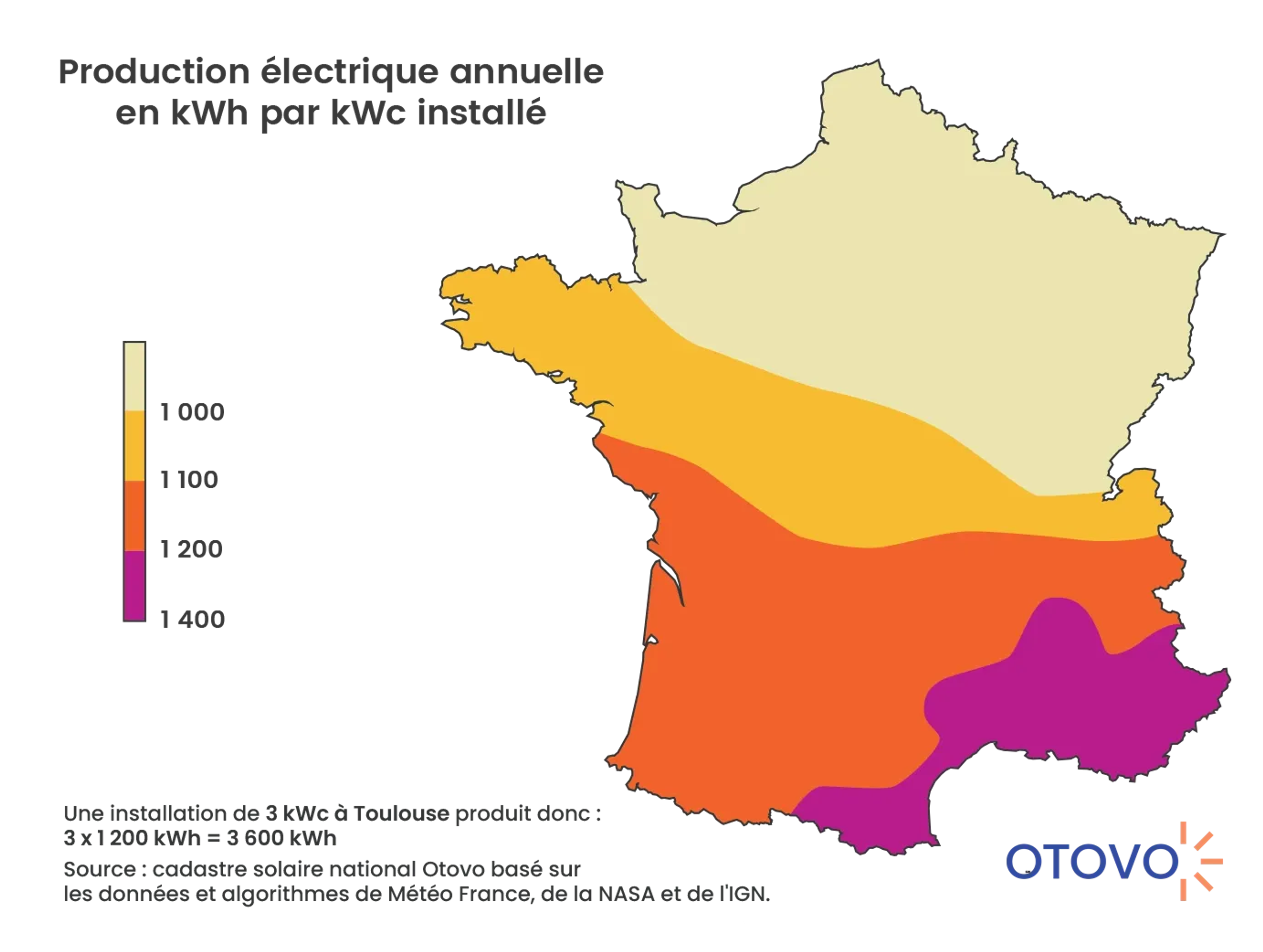 carte rendement panneaux solaires