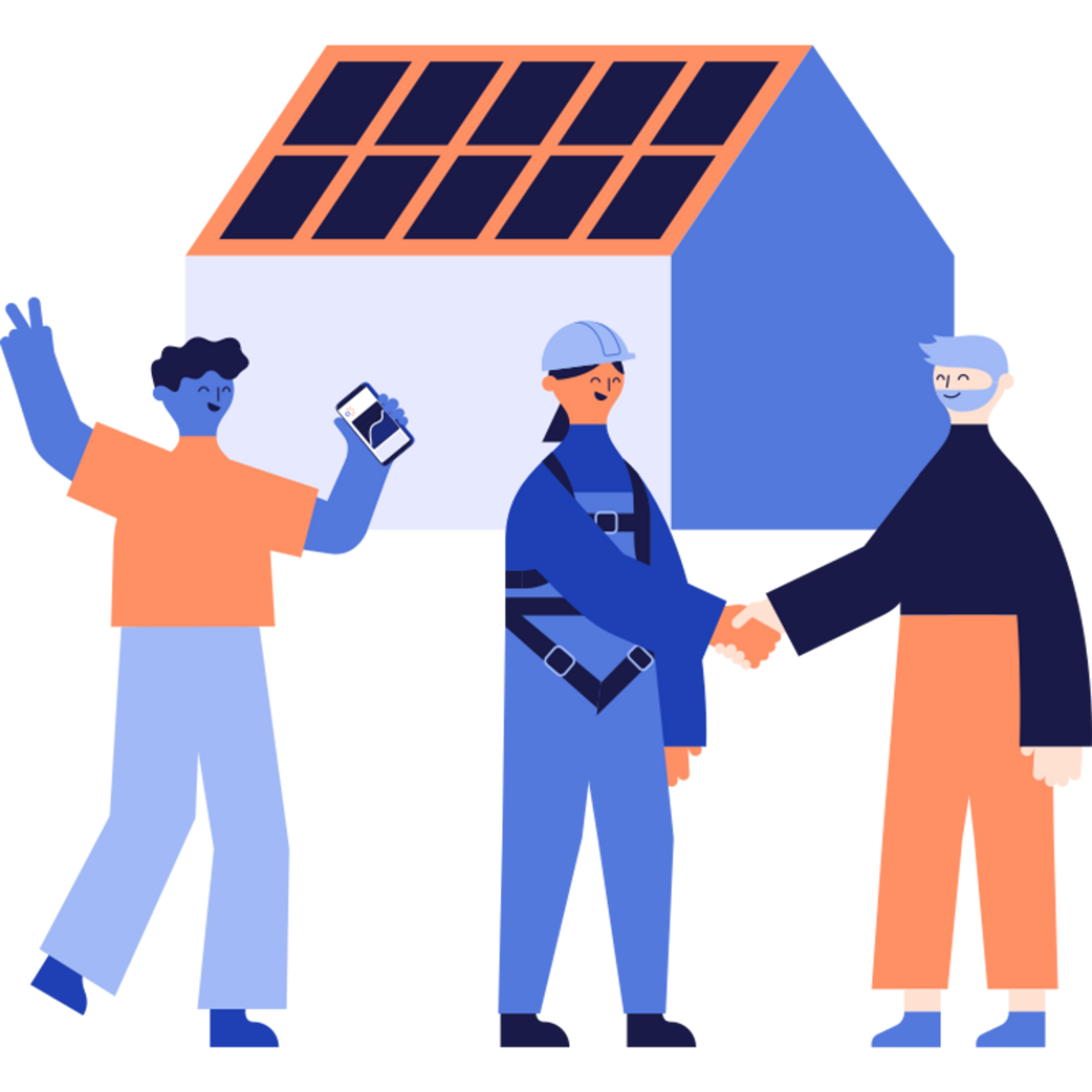 illustration partenariat panneau solaire
