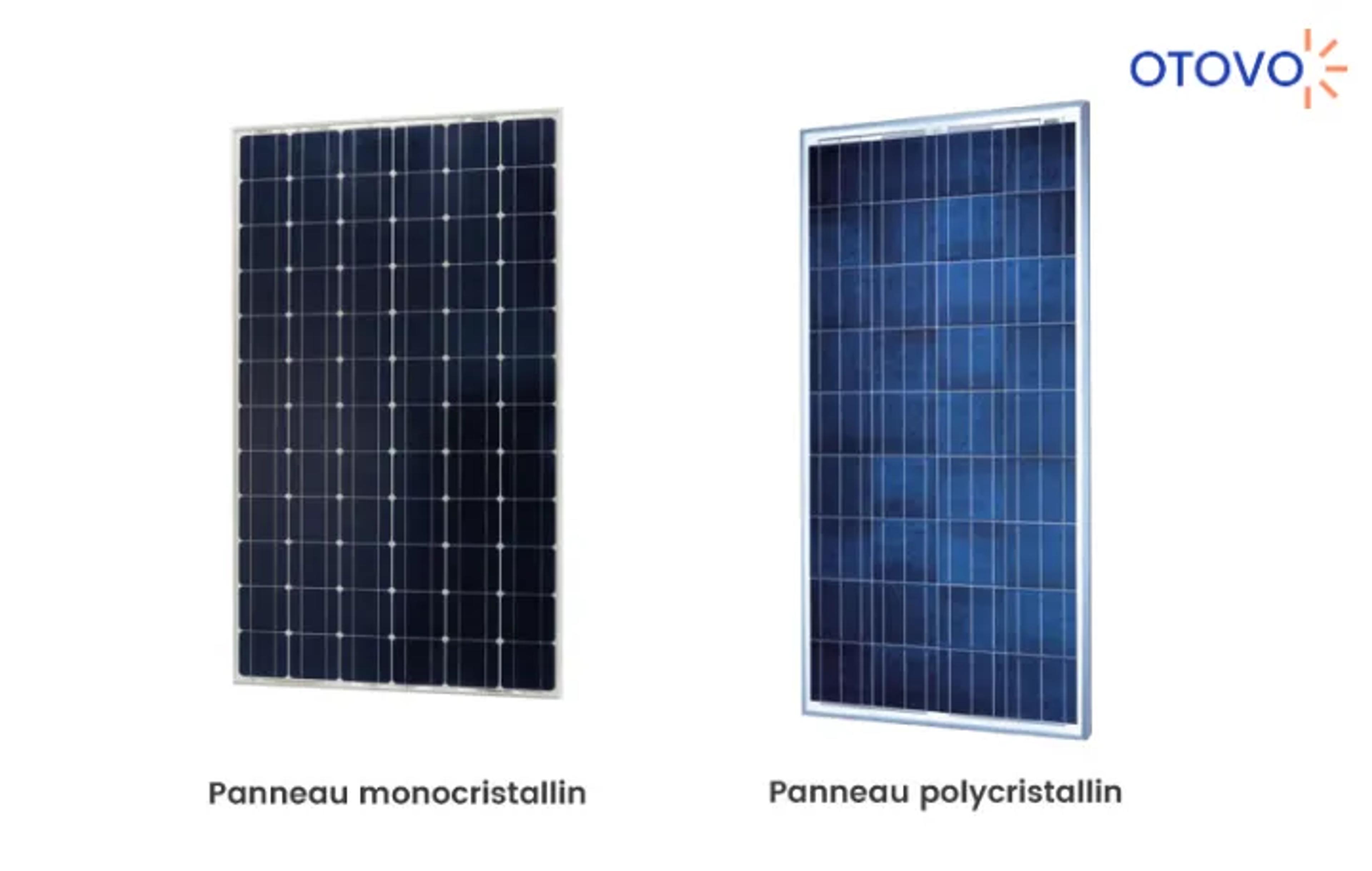 panneau monocristallin et polycristallin