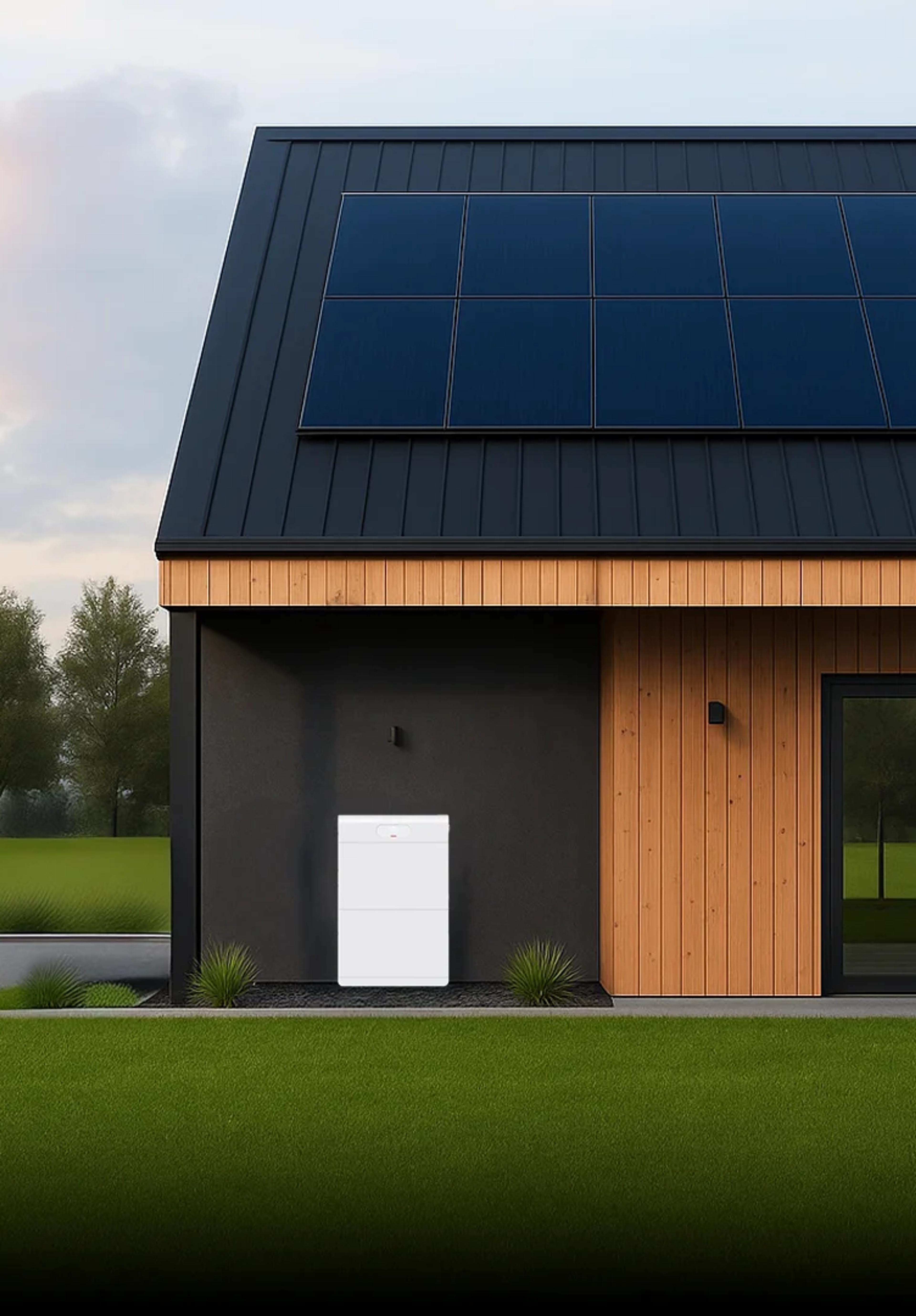 Solcellsanläggning med batteri