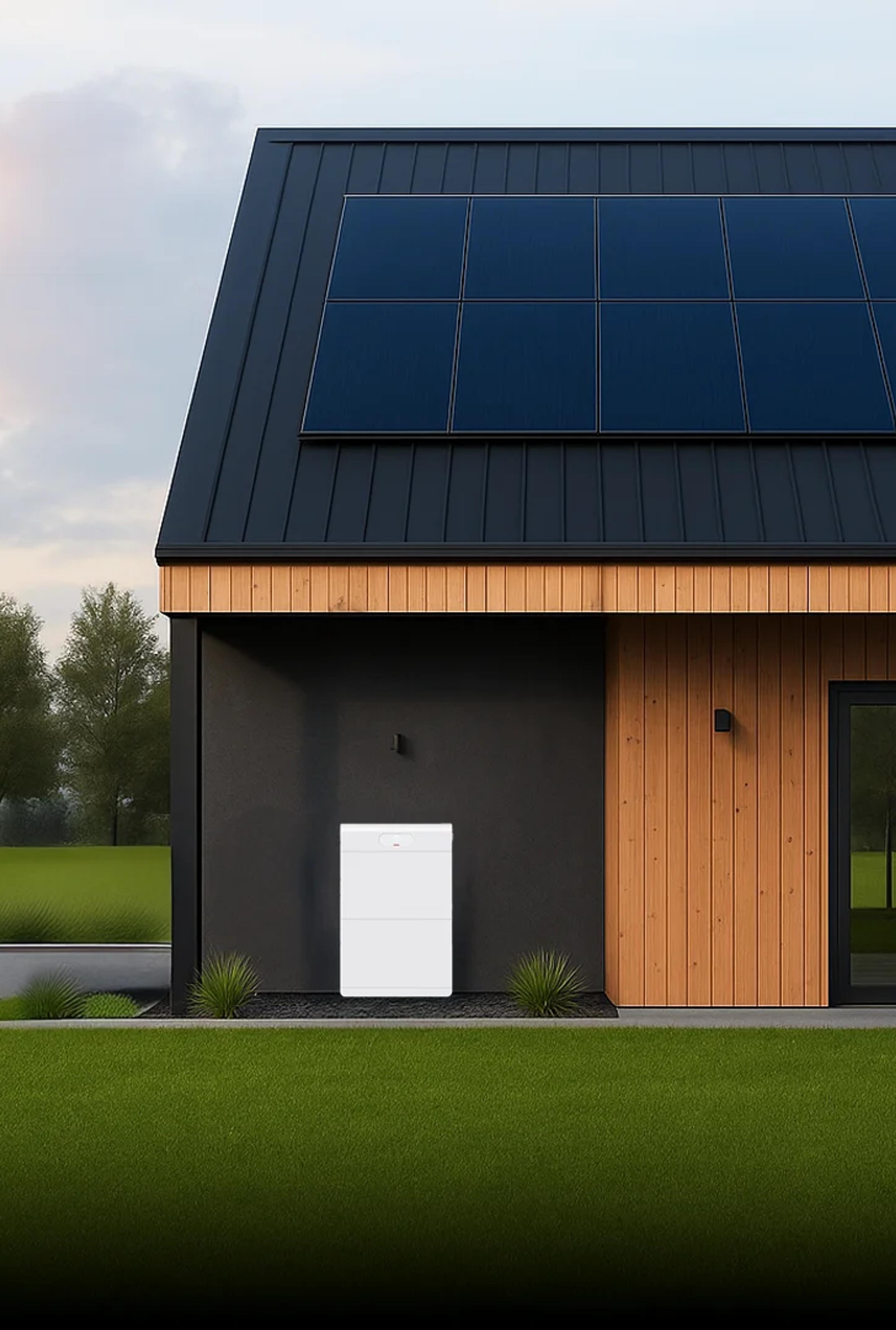 Solcellsanläggning med batteri