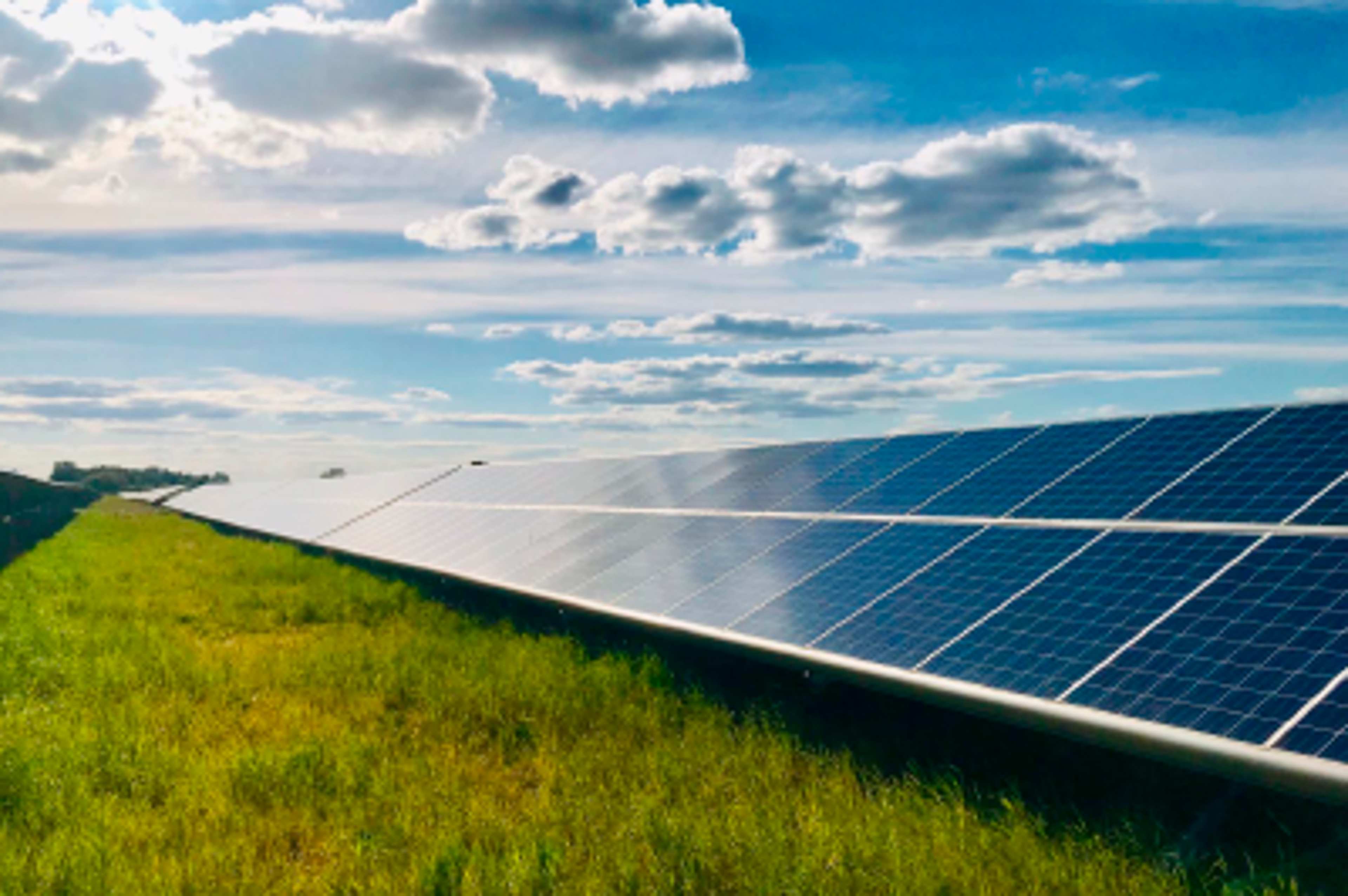 solar panels on roof