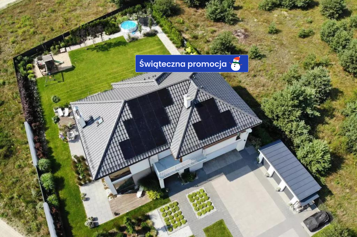 solar panels on roof