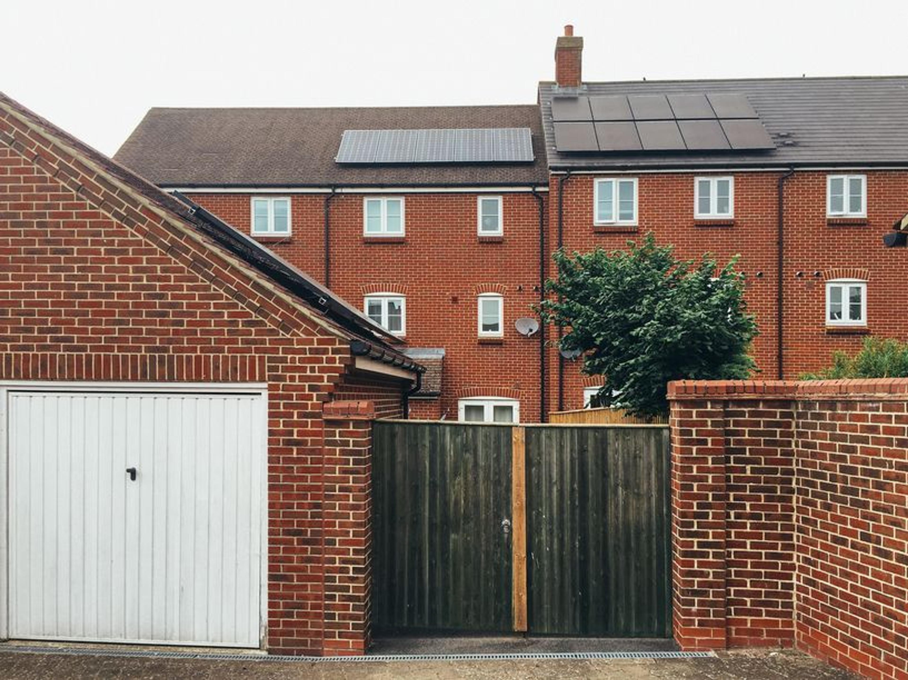 roof with solar panels installed in the UK