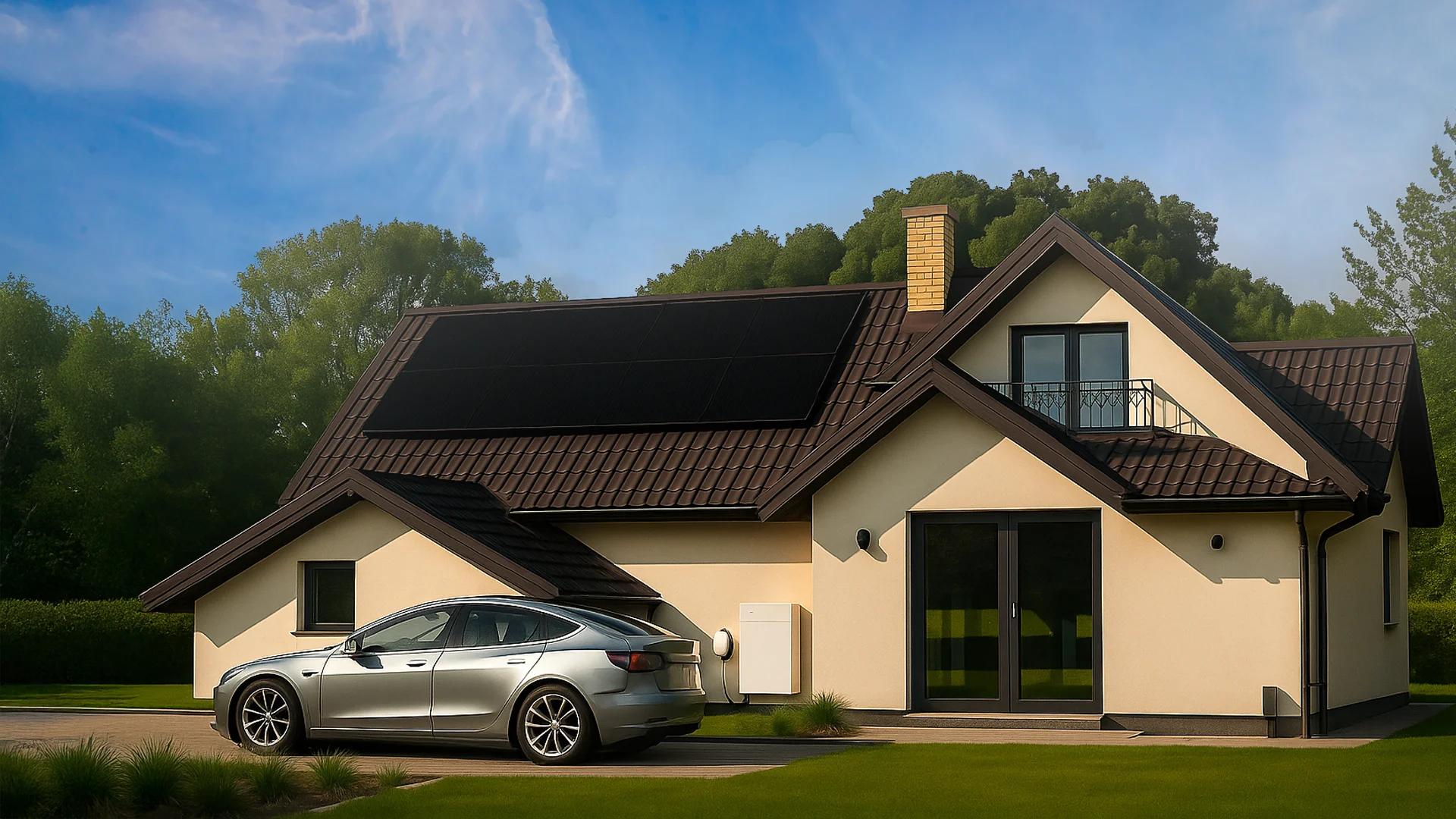 Fotowoltaika z magazynem energii i ładowarką samochodową